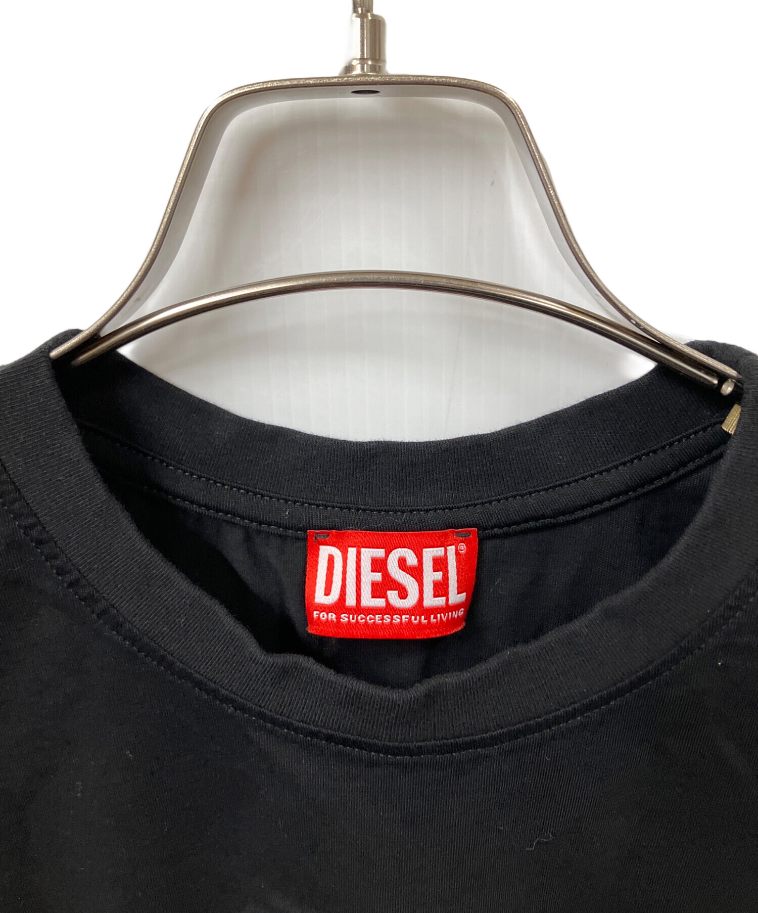 中古・古着通販】DIESEL (ディーゼル) ロゴ半袖カットソー ブラック 