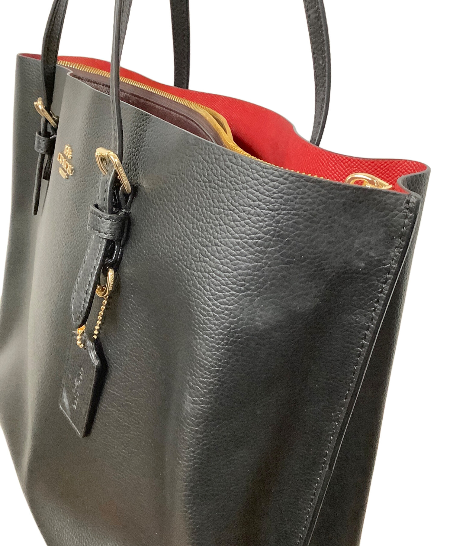 中古・古着通販】COACH (コーチ) モリー トートバッグ ブラック