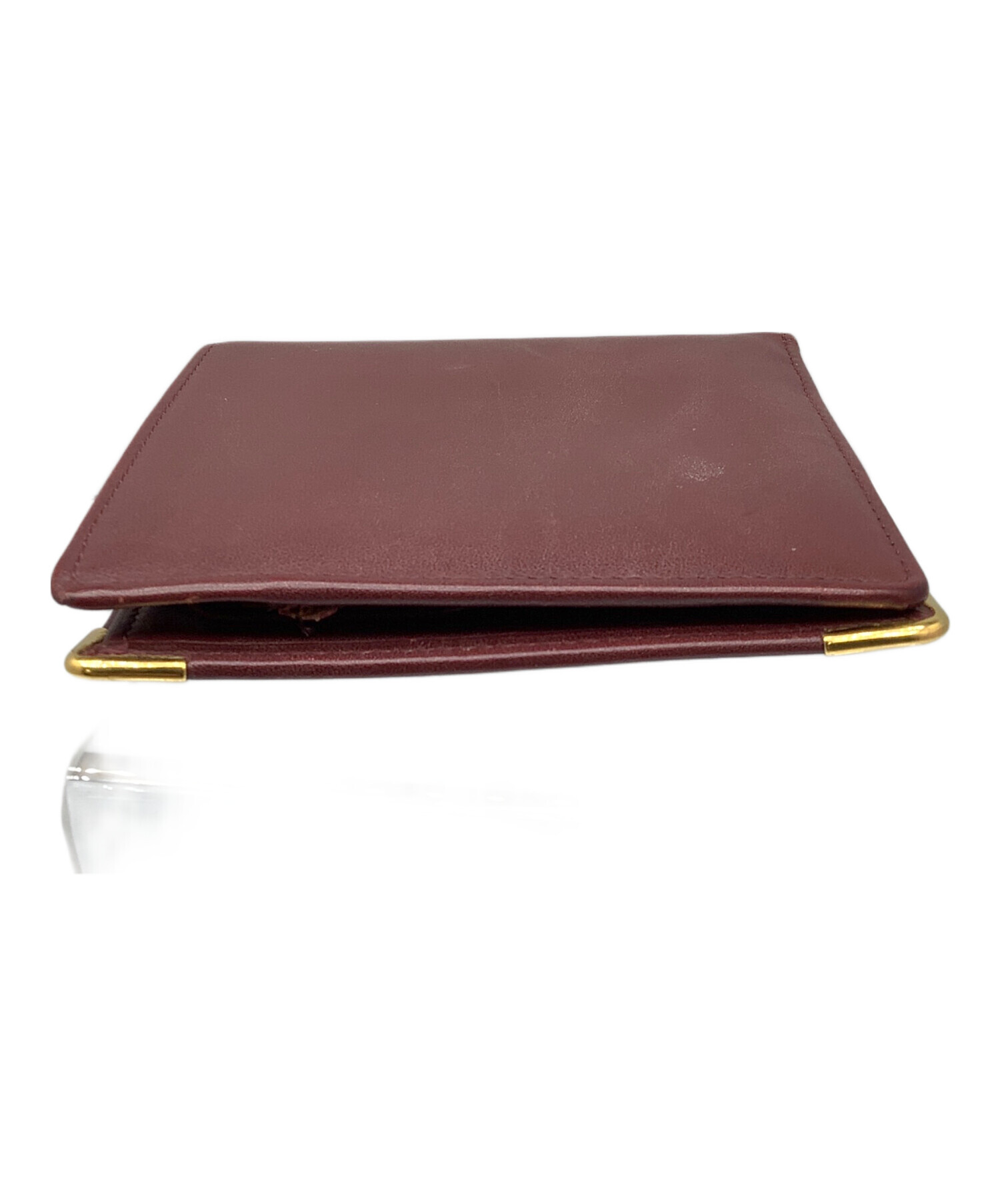 未使用品　Cartier カルティエ　二つ折り財布　マストライン　ボルドー 中古・古着通販】Cartier (カルティエ) マストライン 2つ折り財布