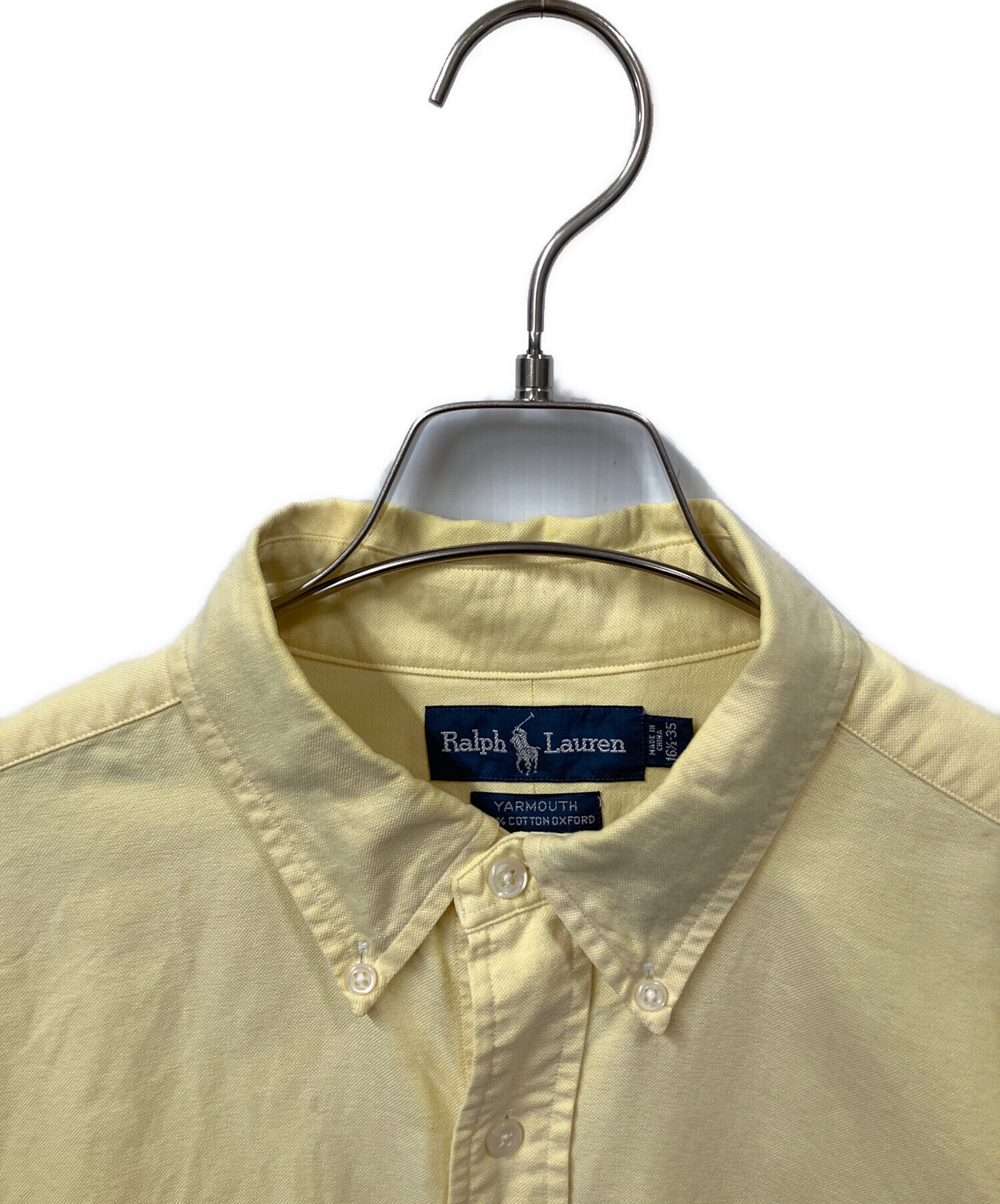 中古・古着通販】RALPH LAUREN (ラルフローレン) 長袖シャツ イエロー 