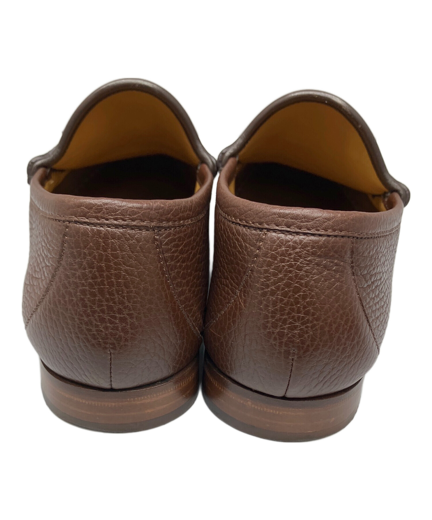 中古・古着通販】GUCCI (グッチ) ビットローファー ブラウン ブラウン