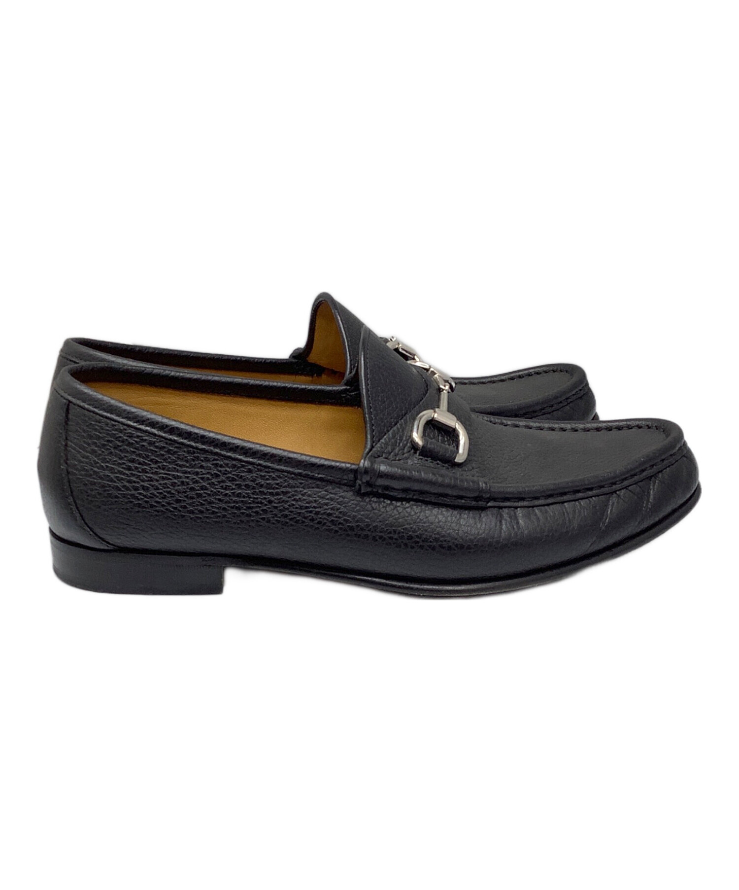 中古・古着通販】GUCCI (グッチ) ビットローファー ブラック ブラック