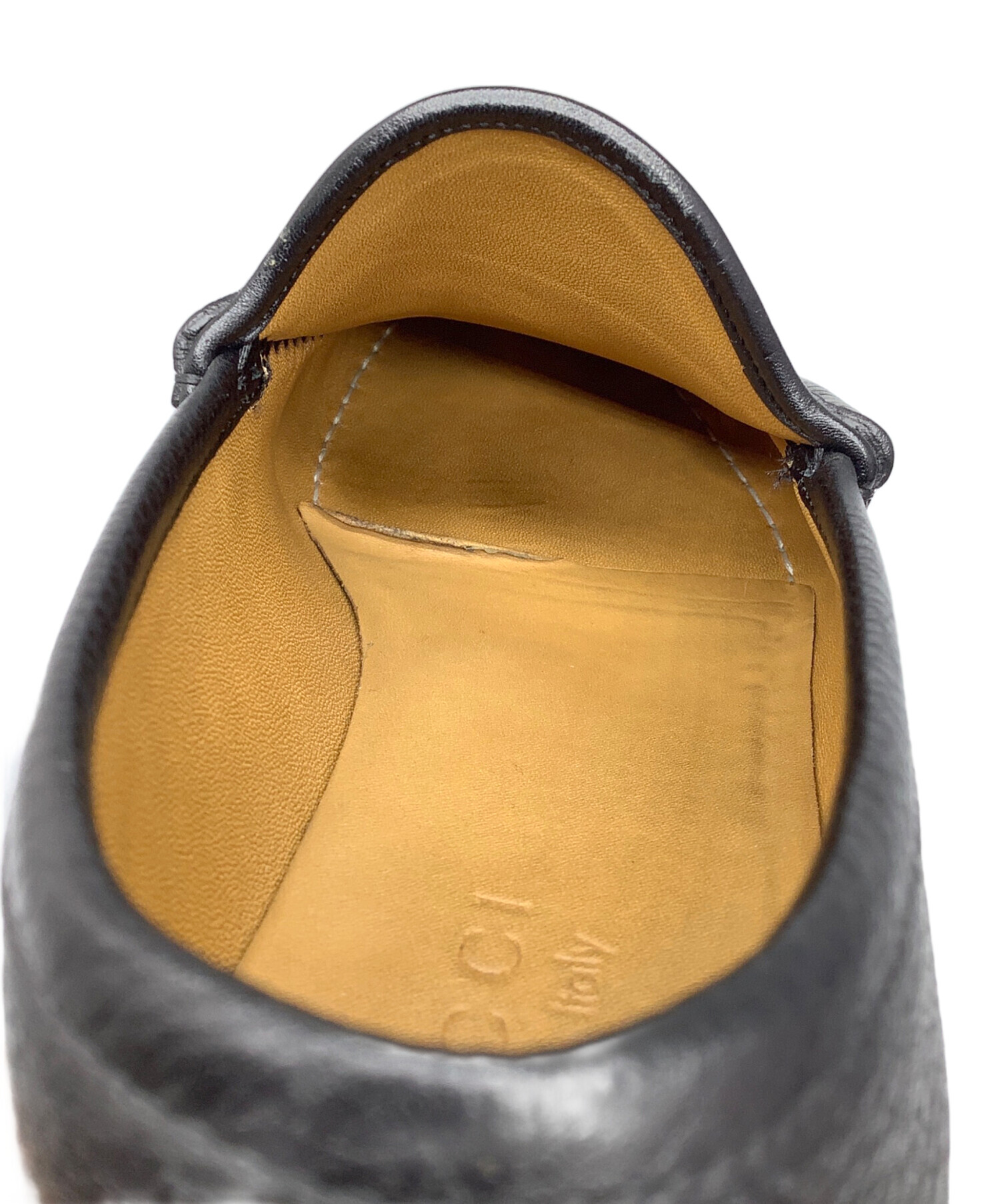 中古・古着通販】GUCCI (グッチ) ビットローファー ブラック ブラック