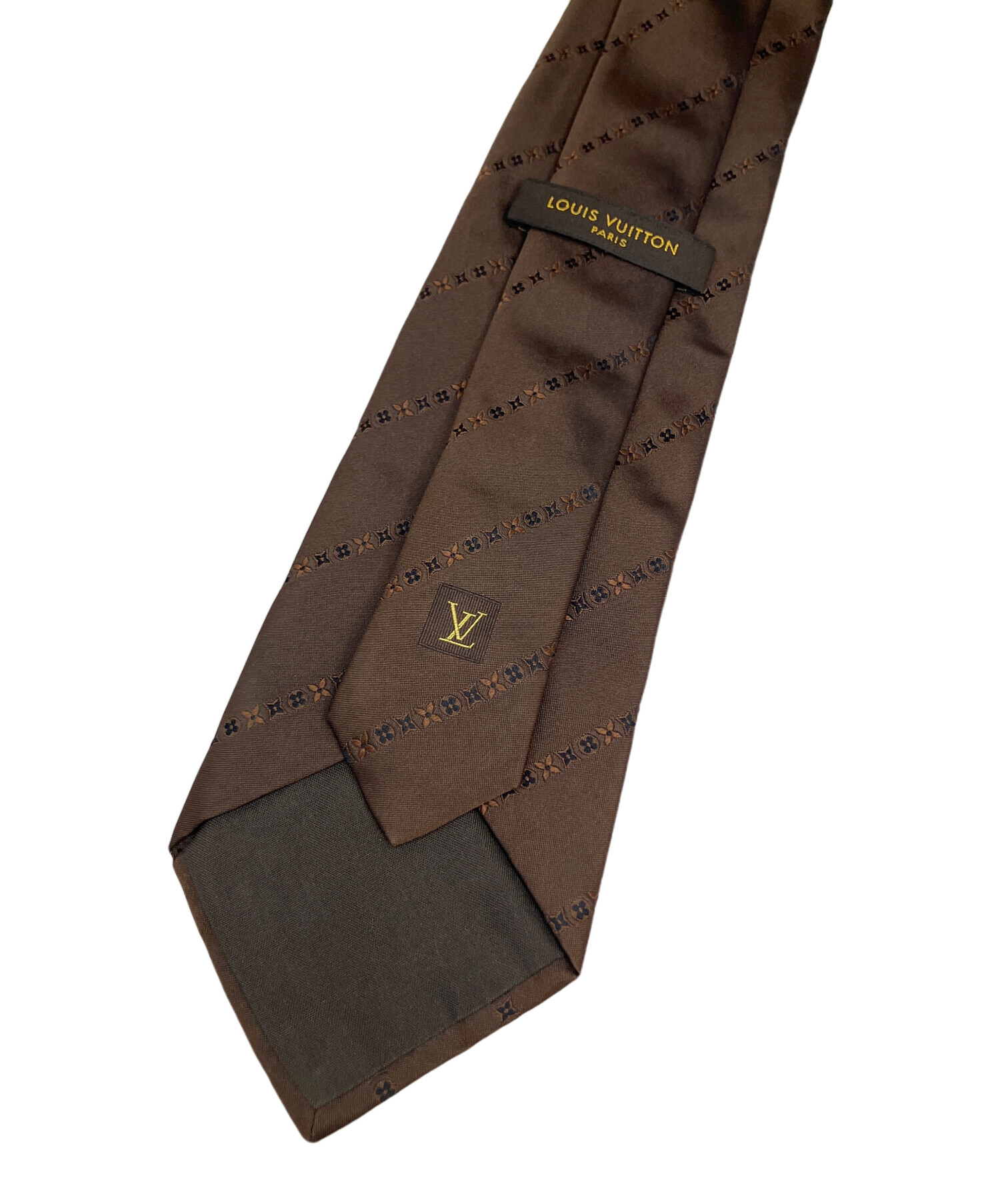 中古・古着通販】LOUIS VUITTON (ルイ ヴィトン) ネクタイ ブラウン