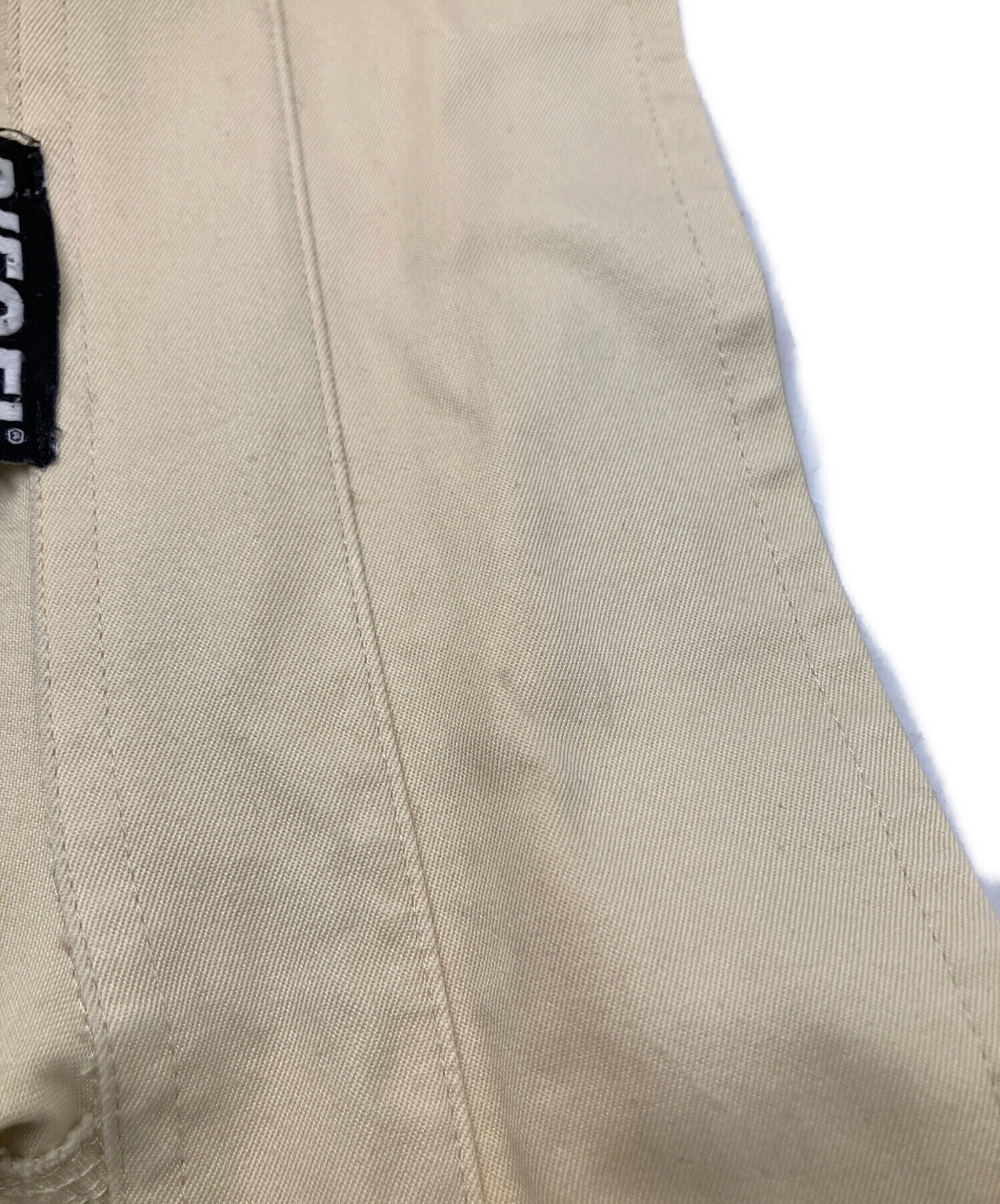 中古・古着通販】DIESEL (ディーゼル) オーバルDロゴ刺繍シャツ カーキ 