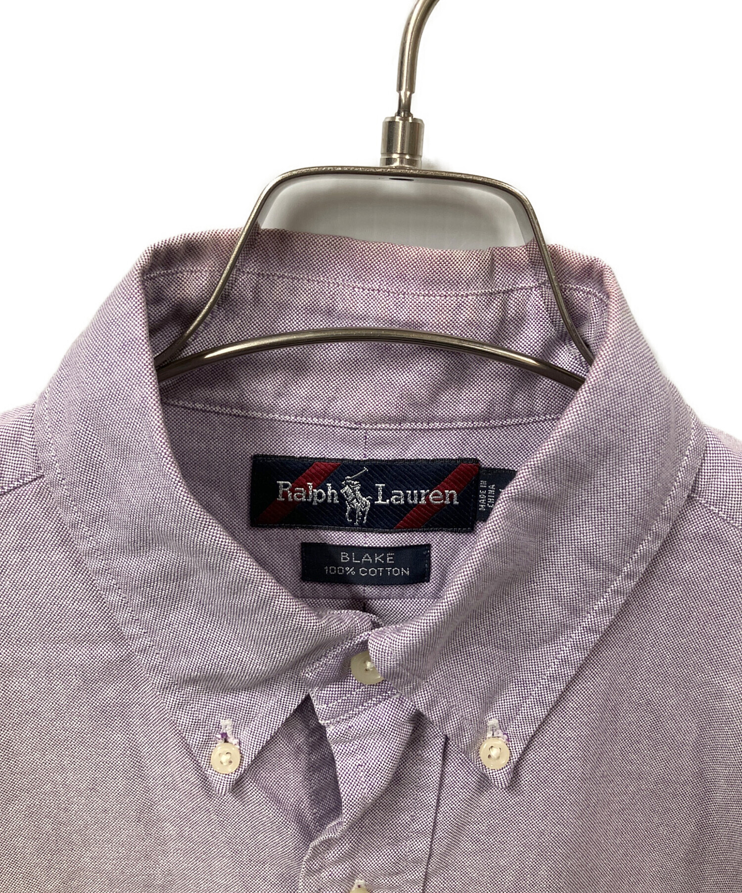 中古・古着通販】RALPH LAUREN (ラルフローレン) 半袖シャツ パープル