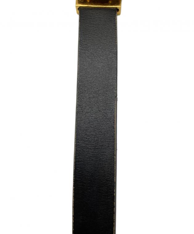 C*マ様 Cartier ブラックレザーベルト 中古・古着通販】Cartier (カルティエ) レザーベルト ブラック