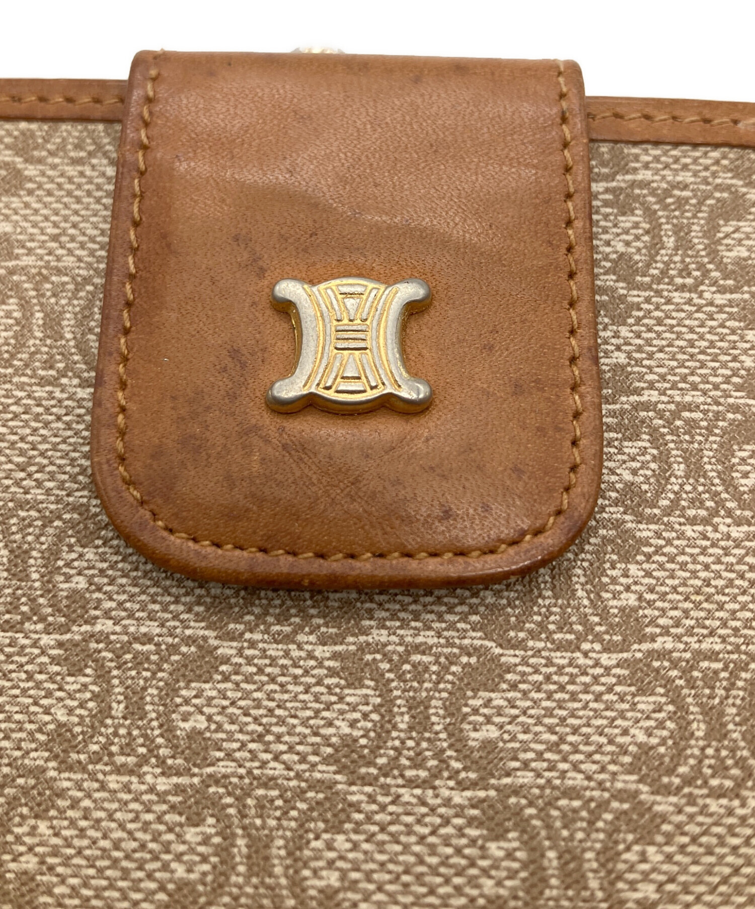 中古・古着通販】CELINE (セリーヌ) マカダム長財布 ブラウン ブラウン