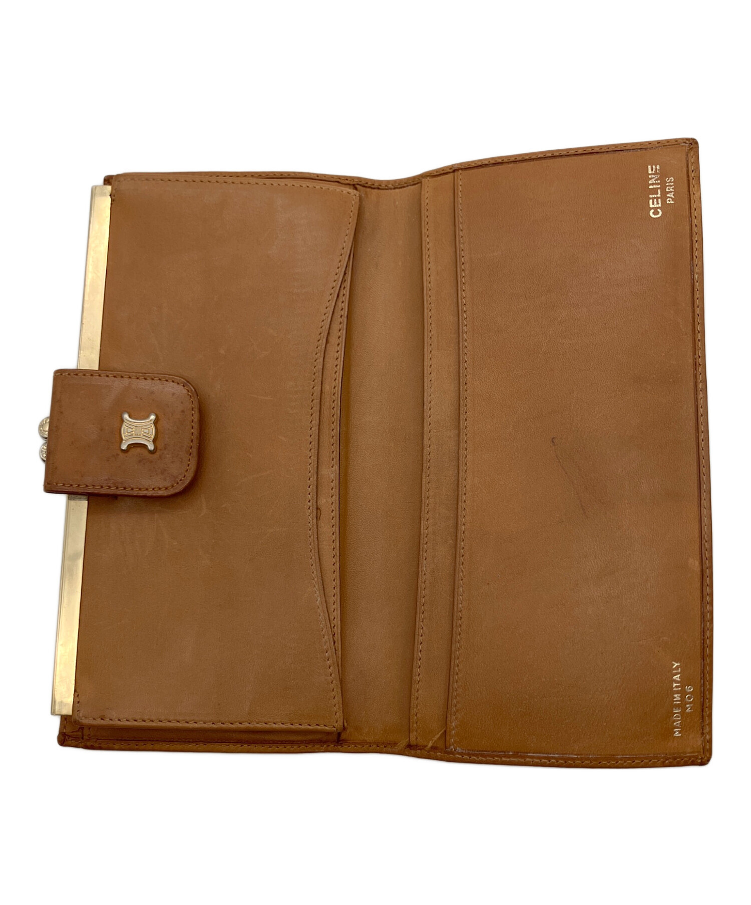 中古・古着通販】CELINE (セリーヌ) マカダム長財布 ブラウン ブラウン 