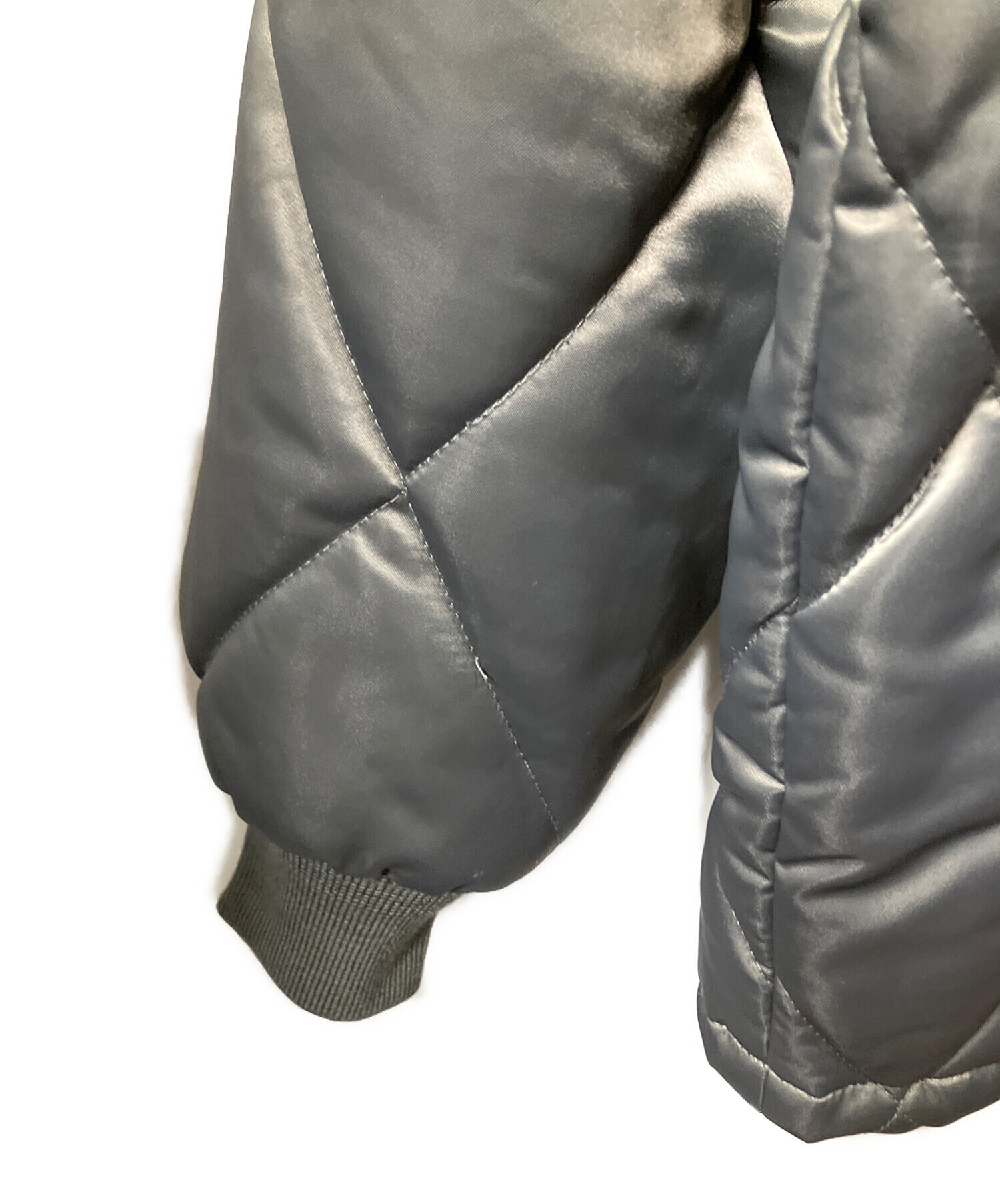 中古・古着通販】Schott (ショット) QUILT COACH JACKET グレー サイズ