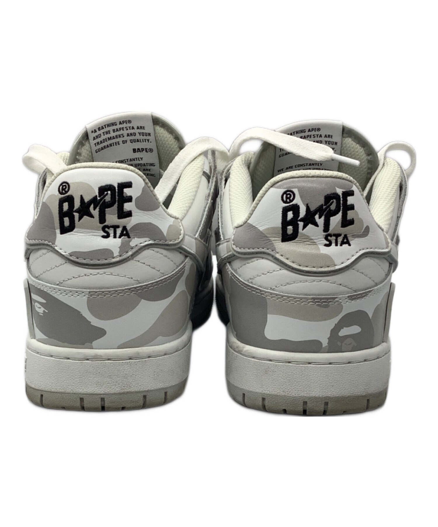 A BATHING APE アベイシングエイプ スニーカー 29cm グレー 【古着】【中古】【送料無料】 中古・古着通販】A BATHING APE (アベイシングエイプ) BAPE STA OS #2