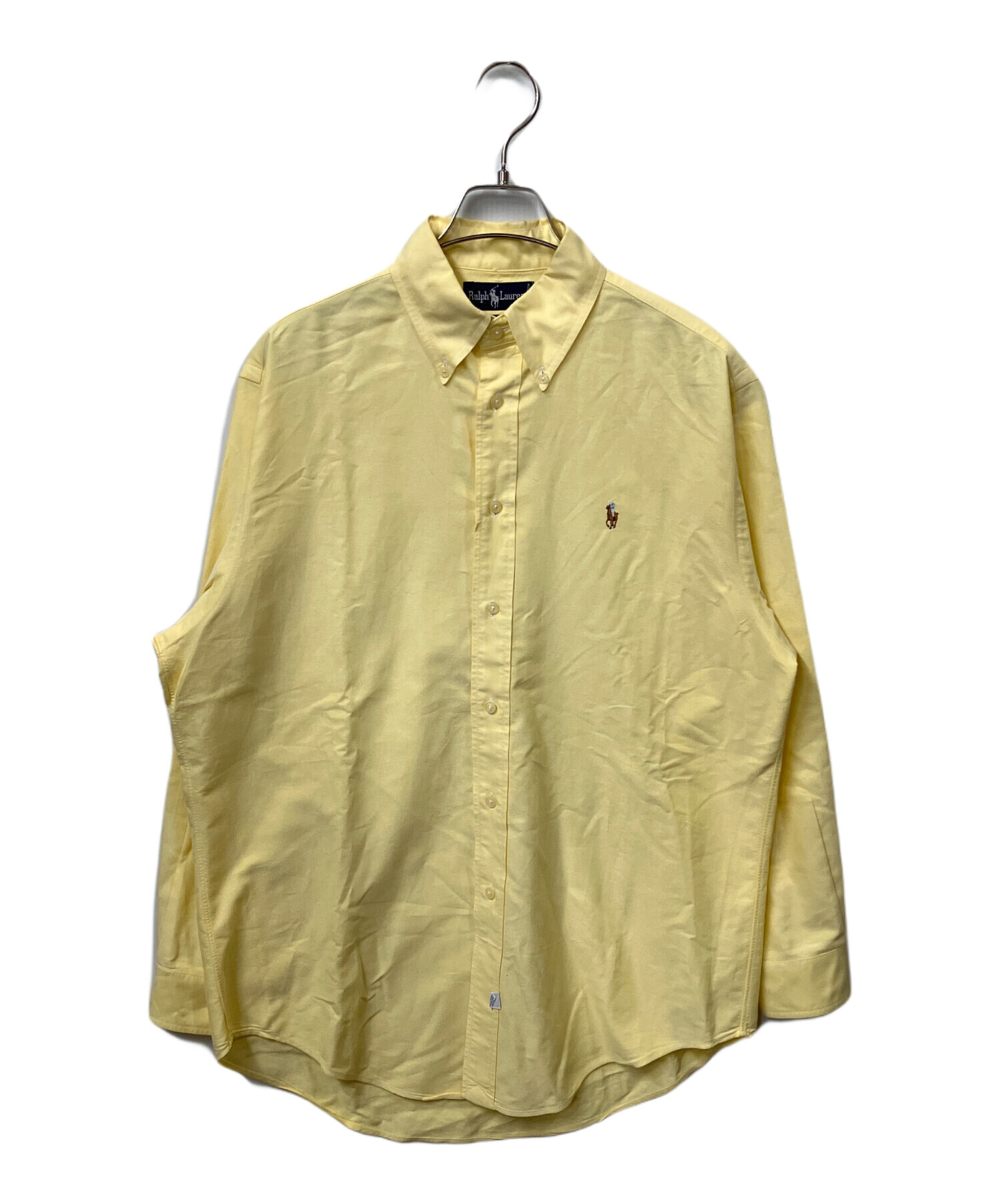 超美品　ラルフローレン　イエロー　長袖レギュラーシャツ　ゆったりサイズ 中古・古着通販】RALPH LAUREN (ラルフローレン) 長袖シャツ イエロー