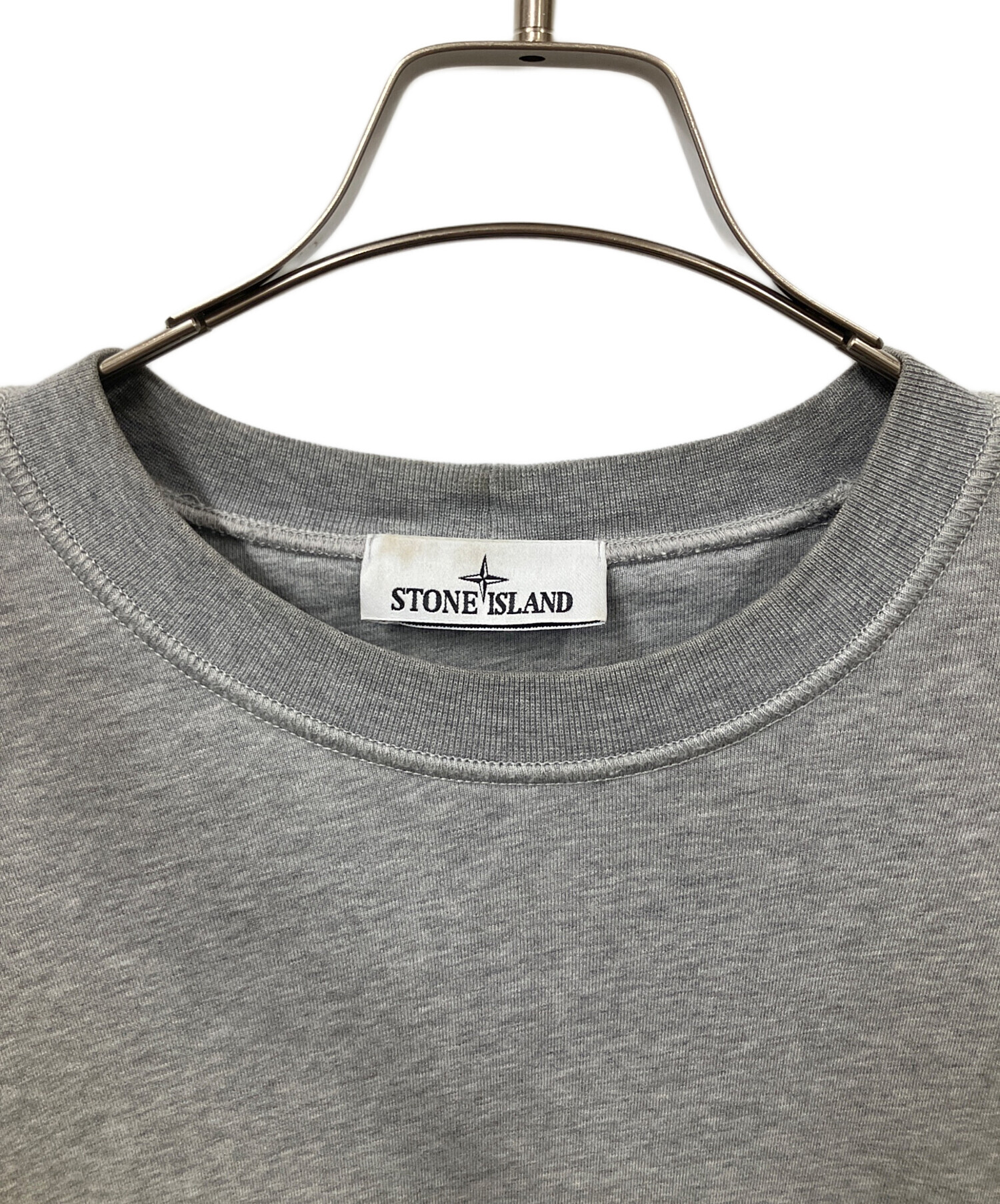 STONE  グレー 長袖 中古・古着通販】STONE ISLAND (ストーンアイランド) 長袖カットソー