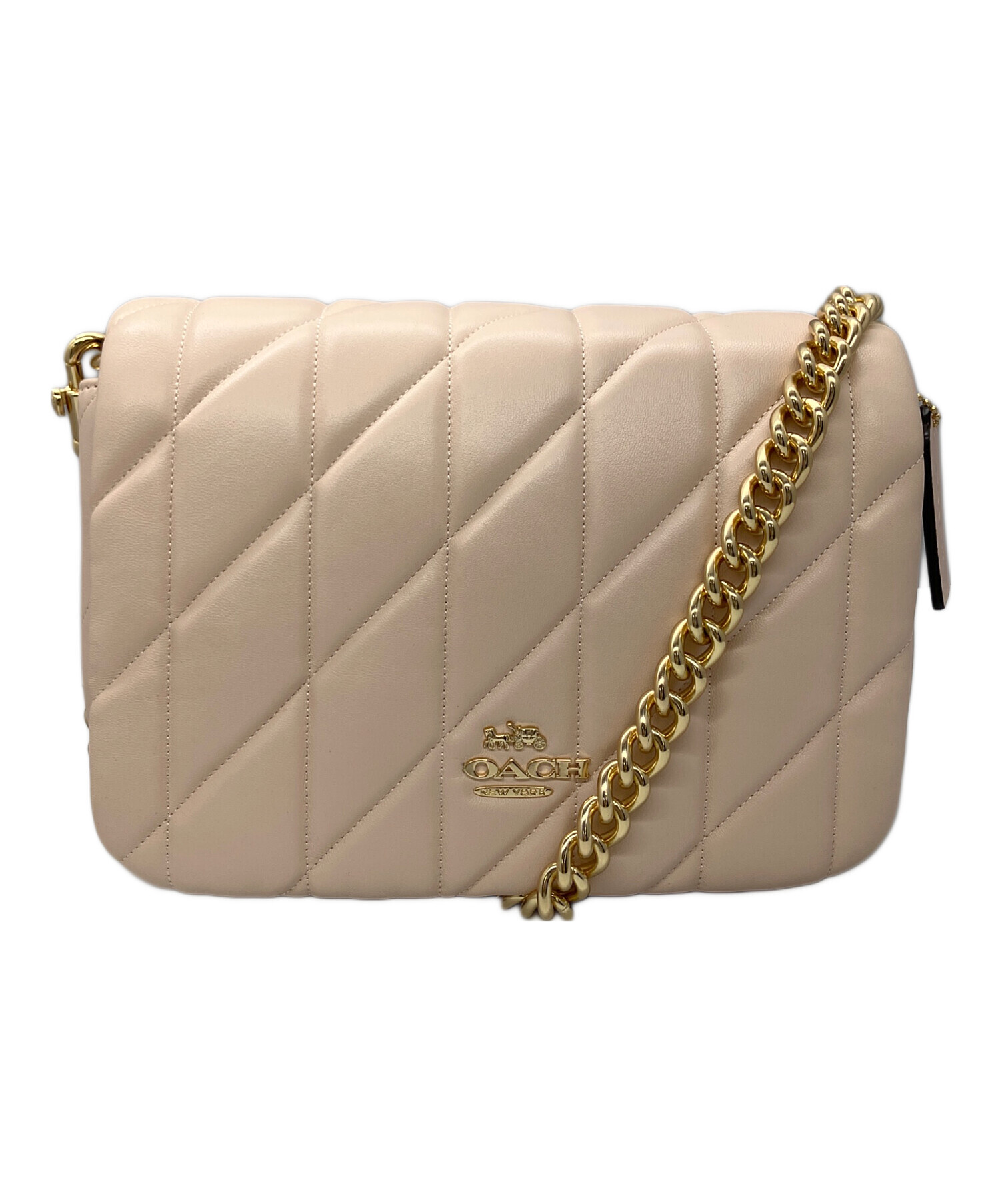 中古・古着通販】COACH (コーチ) クイン バッグ・キルティング ピンク 