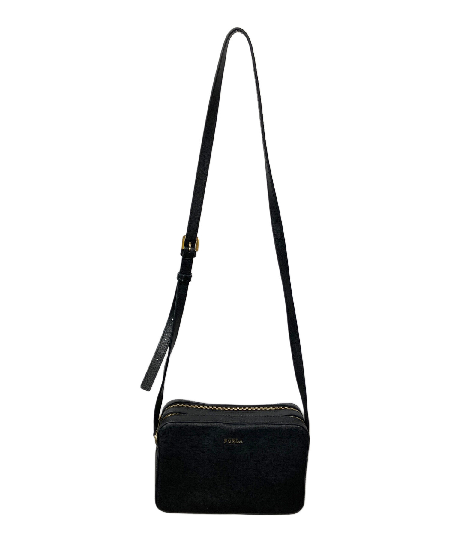 中古・古着通販】FURLA (フルラ) ショルダーバッグ ブラック｜ブランド 