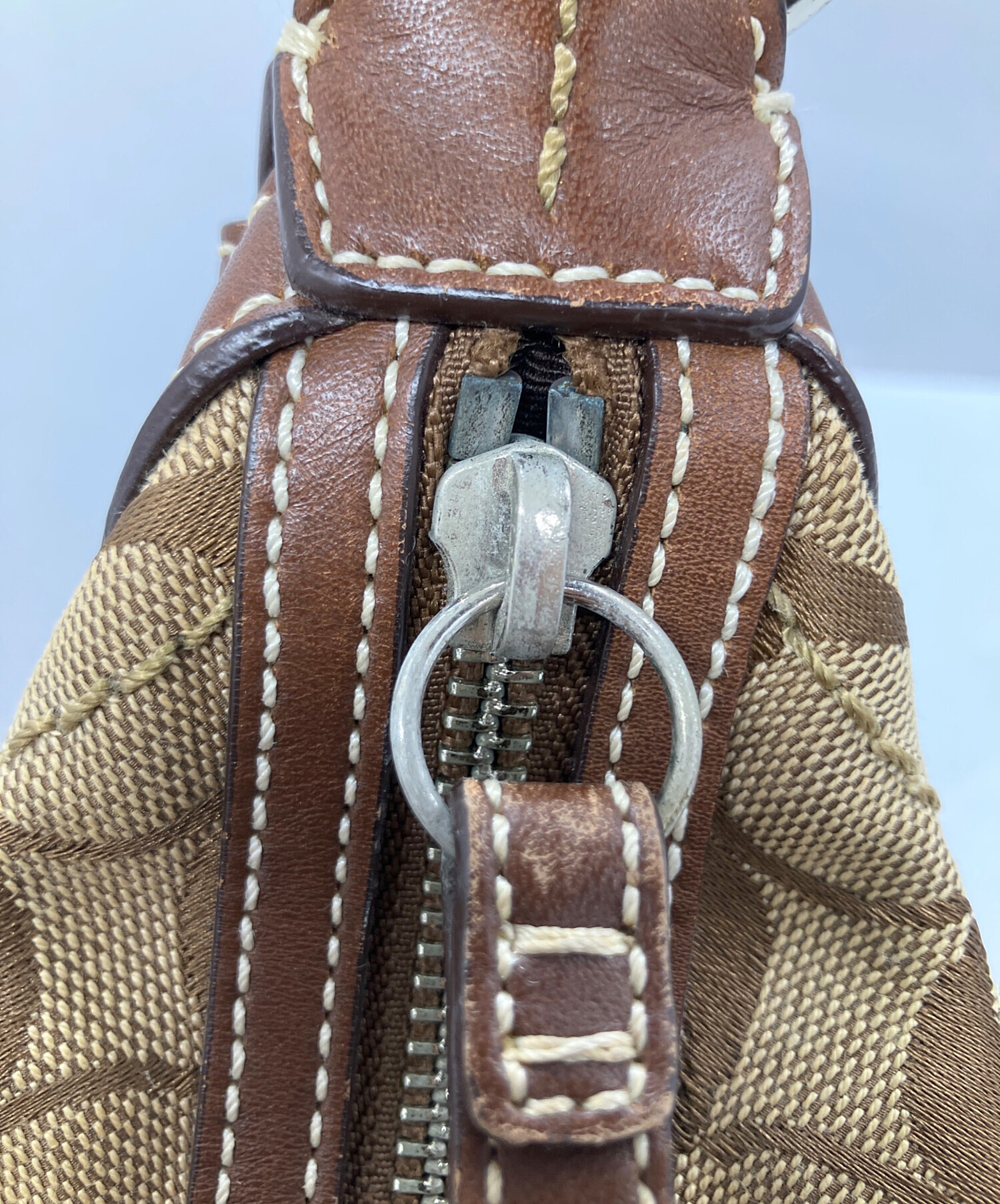 中古・古着通販】COACH (コーチ) ワンショルダーバッグ シグネチャー