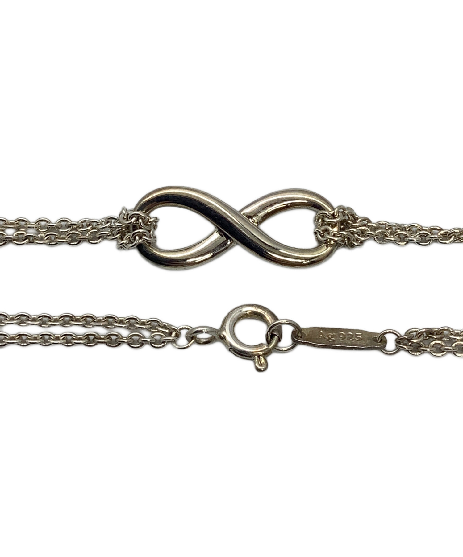 ティファニーTiffany&Coインフィニティ チェーンブレスレットAg925 中古・古着通販】Tiffany & Co. (ティファニー) インフィニティ ダブル