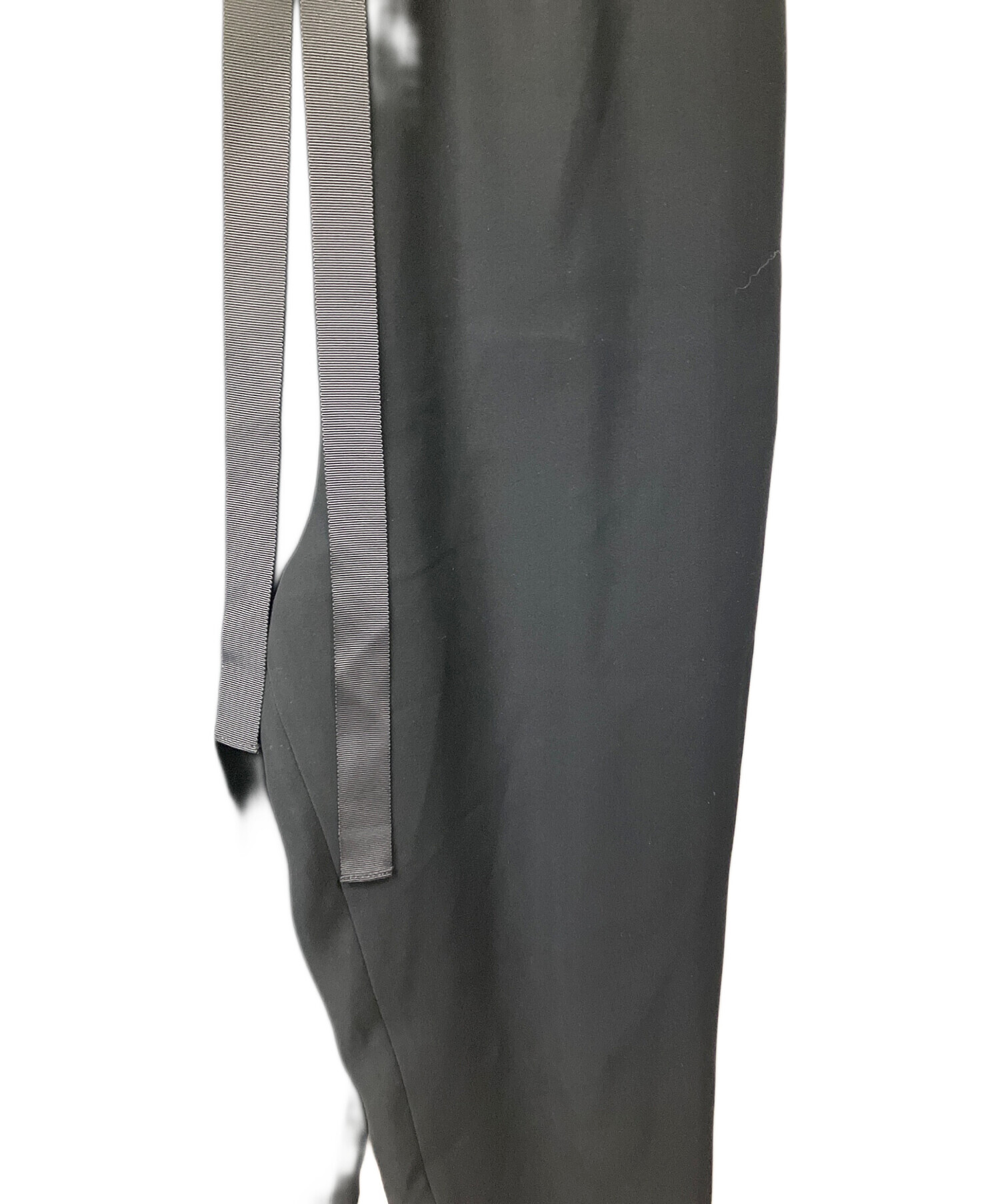 中古・古着通販】saqui (サキ) TAPERED RIBBON PANTS ブラック サイズ