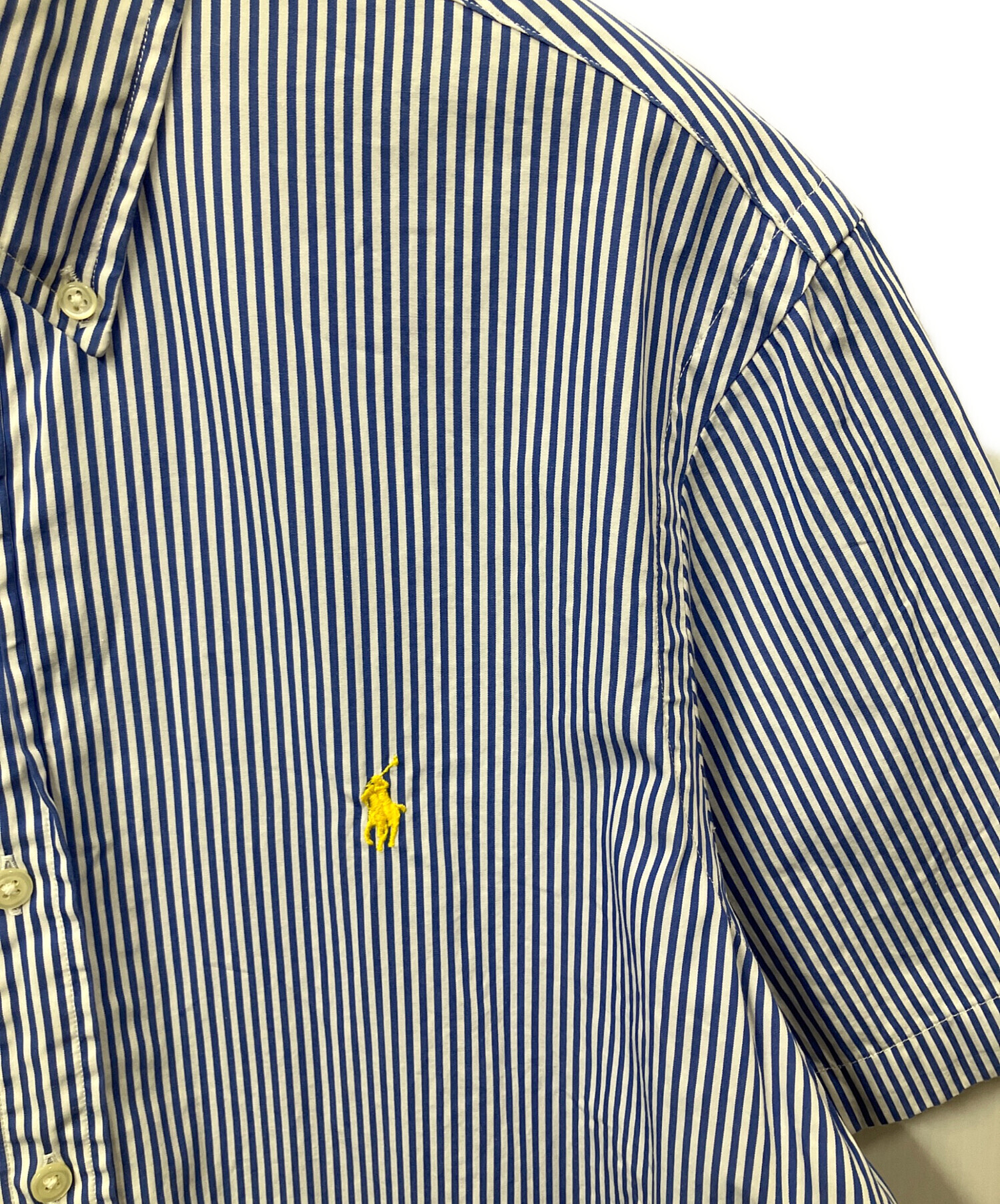 中古・古着通販】RALPH LAUREN (ラルフローレン) 半袖ストライプシャツ