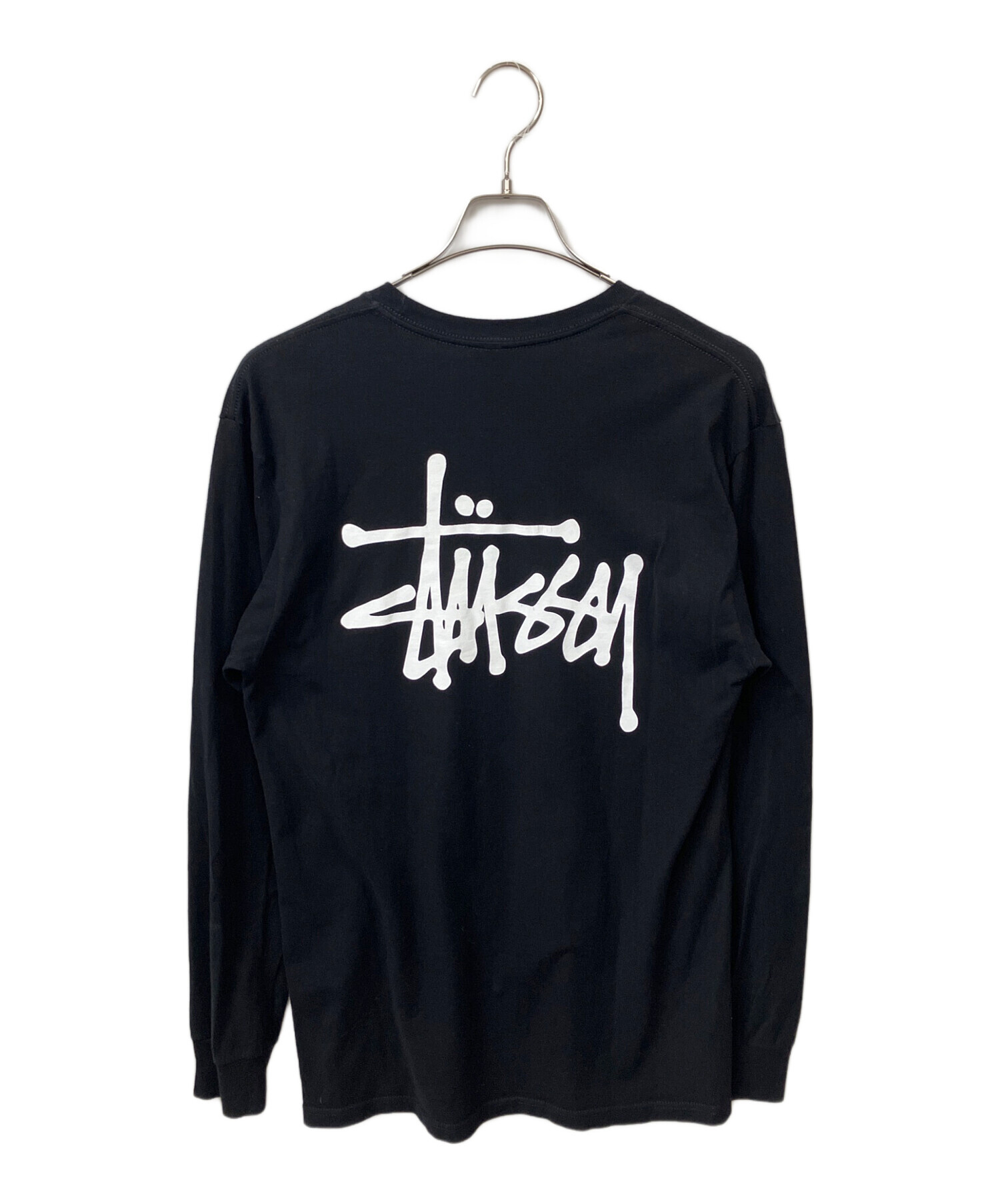 中古・古着通販】stussy (ステューシー) ロゴカットソー ブラック