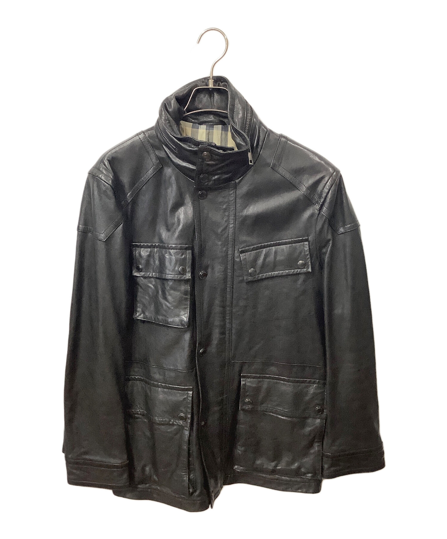 中古・古着通販】BURBERRY LONDON (バーバリーロンドン) ラムレザー