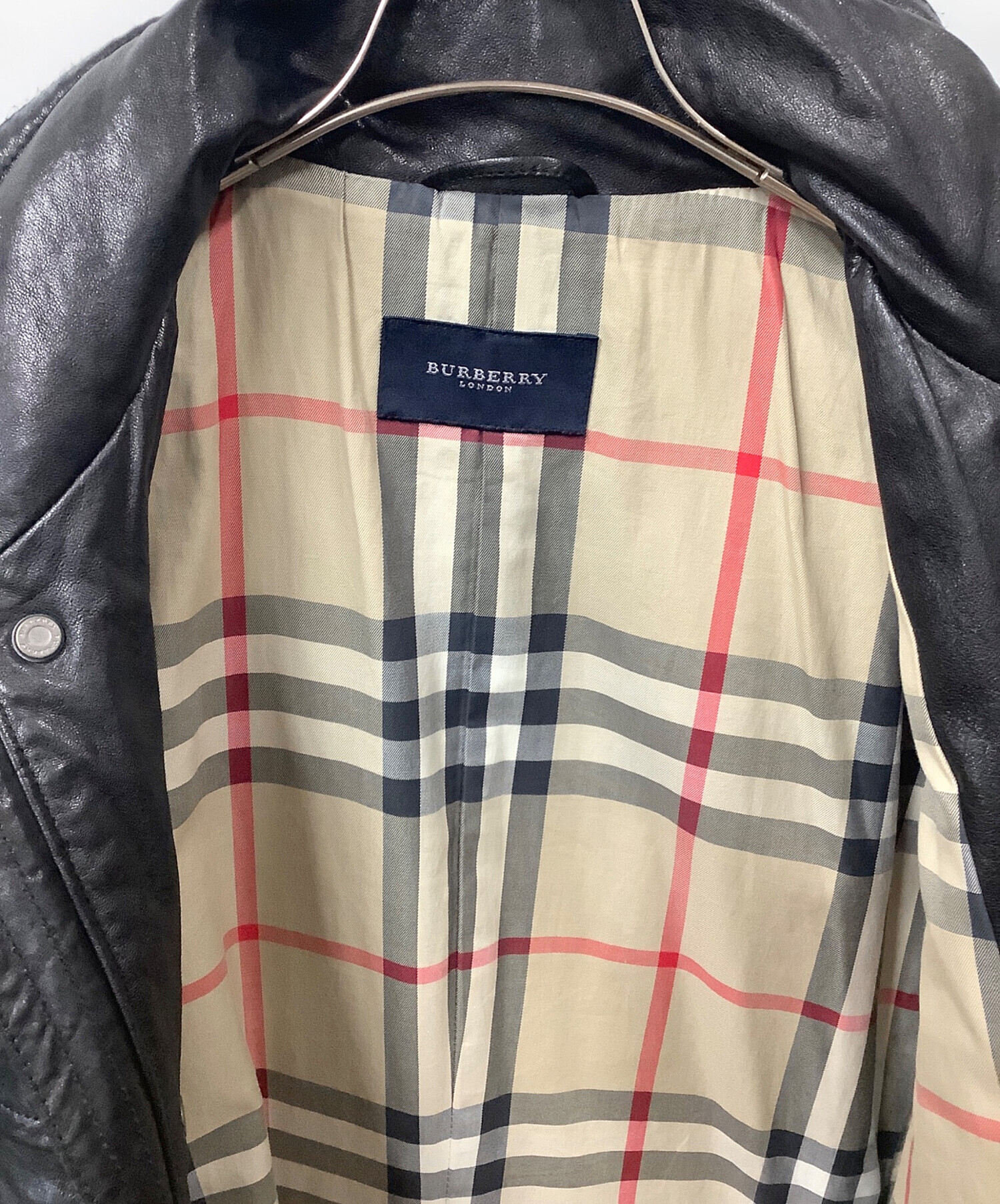 中古・古着通販】BURBERRY LONDON (バーバリーロンドン) ラムレザー