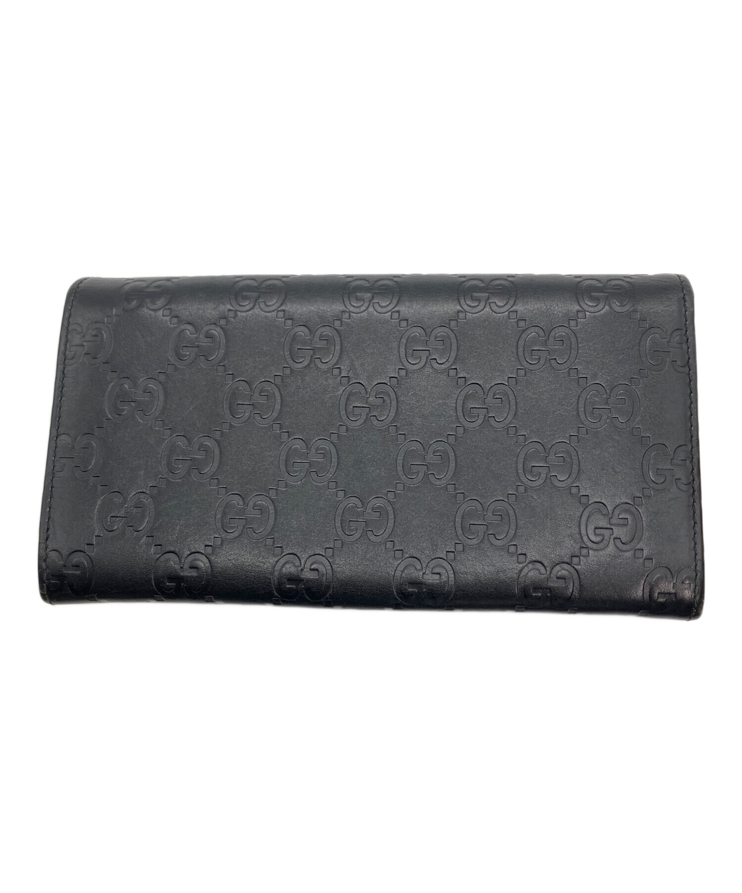 中古・古着通販】GUCCI (グッチ) 長財布 ブラック ブラック｜ブランド