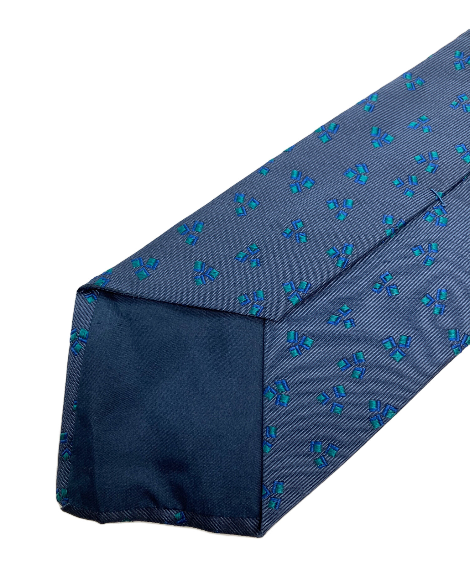 中古・古着通販】Charvet (シャルベ) シルクネクタイ ネイビー