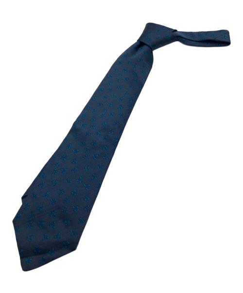 Charvet ダークブルー ネクタイ 中古・古着通販】Charvet (シャルベ) シルクネクタイ ネイビー