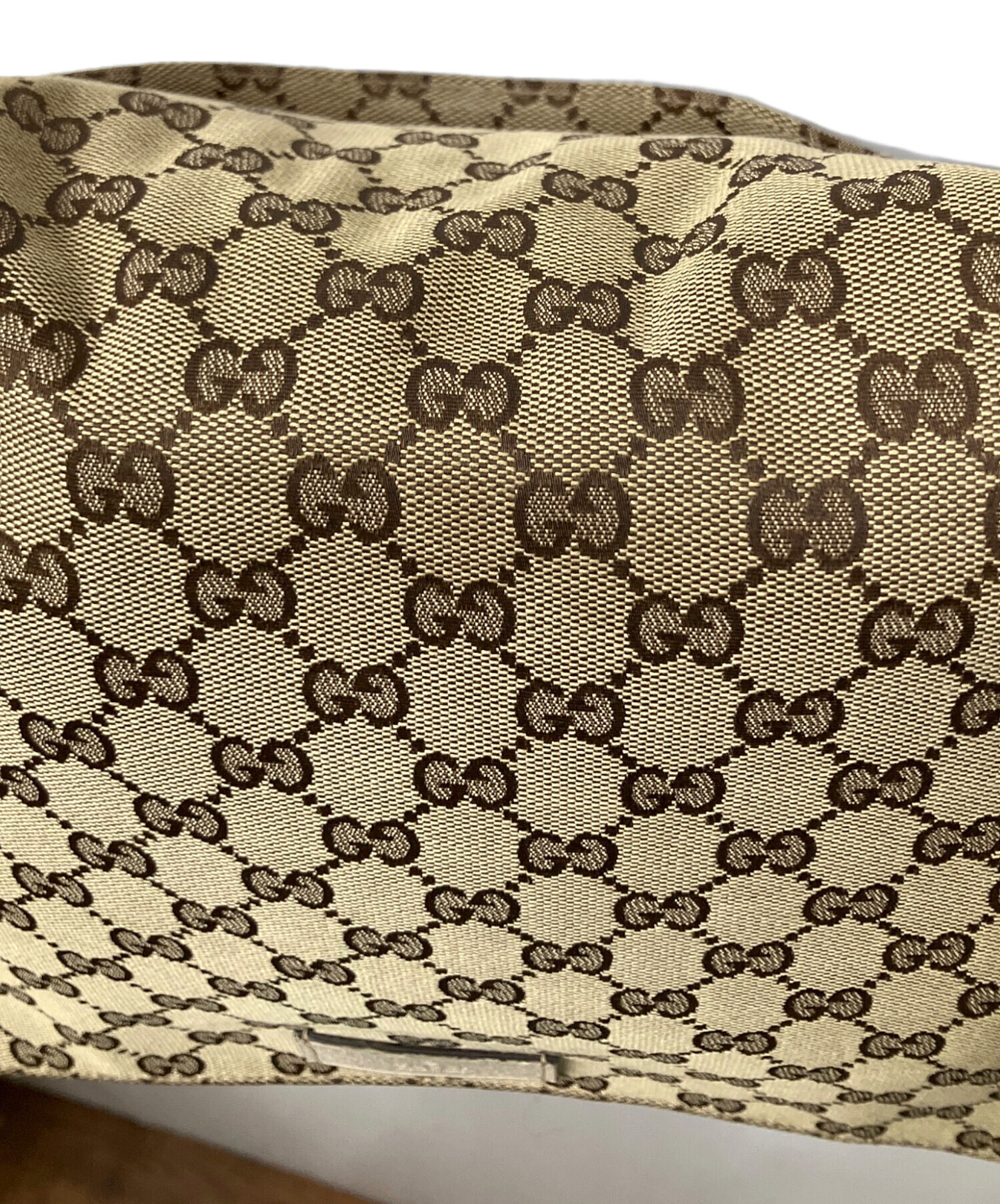 中古・古着通販】GUCCI (グッチ) メッセンジャーバッグ ベージュ