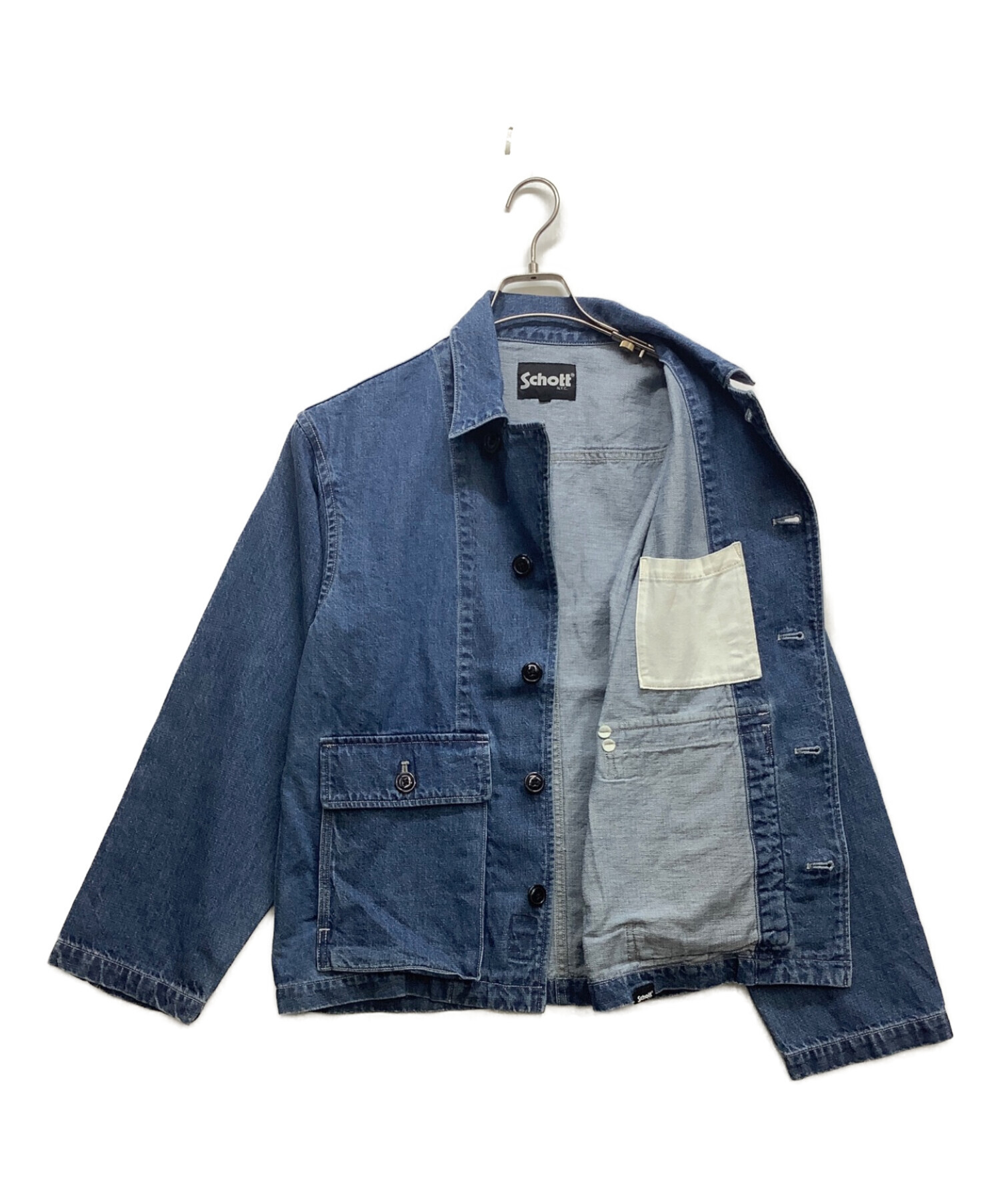 中古・古着通販】Schott (ショット) デニムジャケット インディゴ  