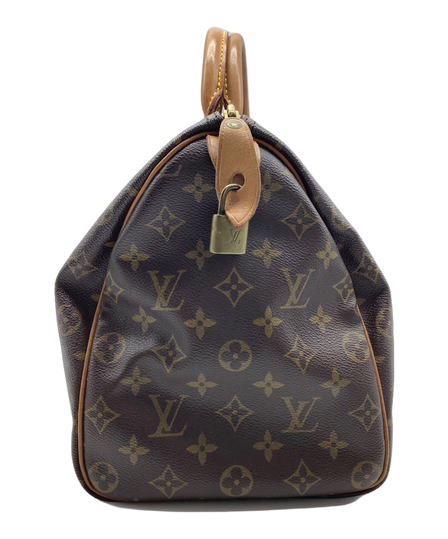 ルイヴィトン LOUIS VUITTON スピーディ35 モノグラム レザー 