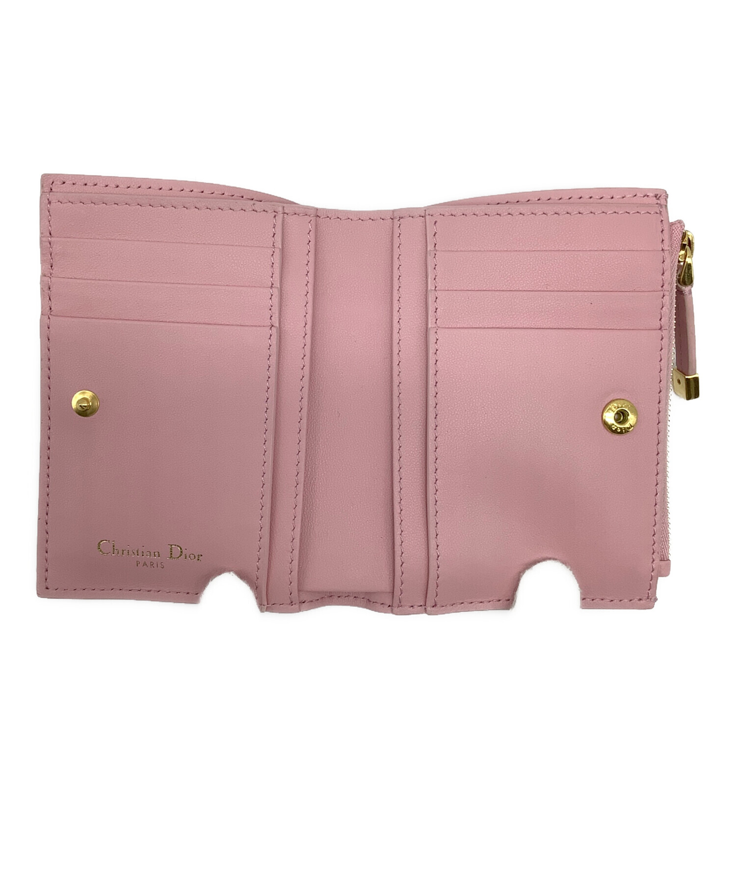 中古・古着通販】Dior (ディオール) 2つ折り財布 ピンク｜ブランド 