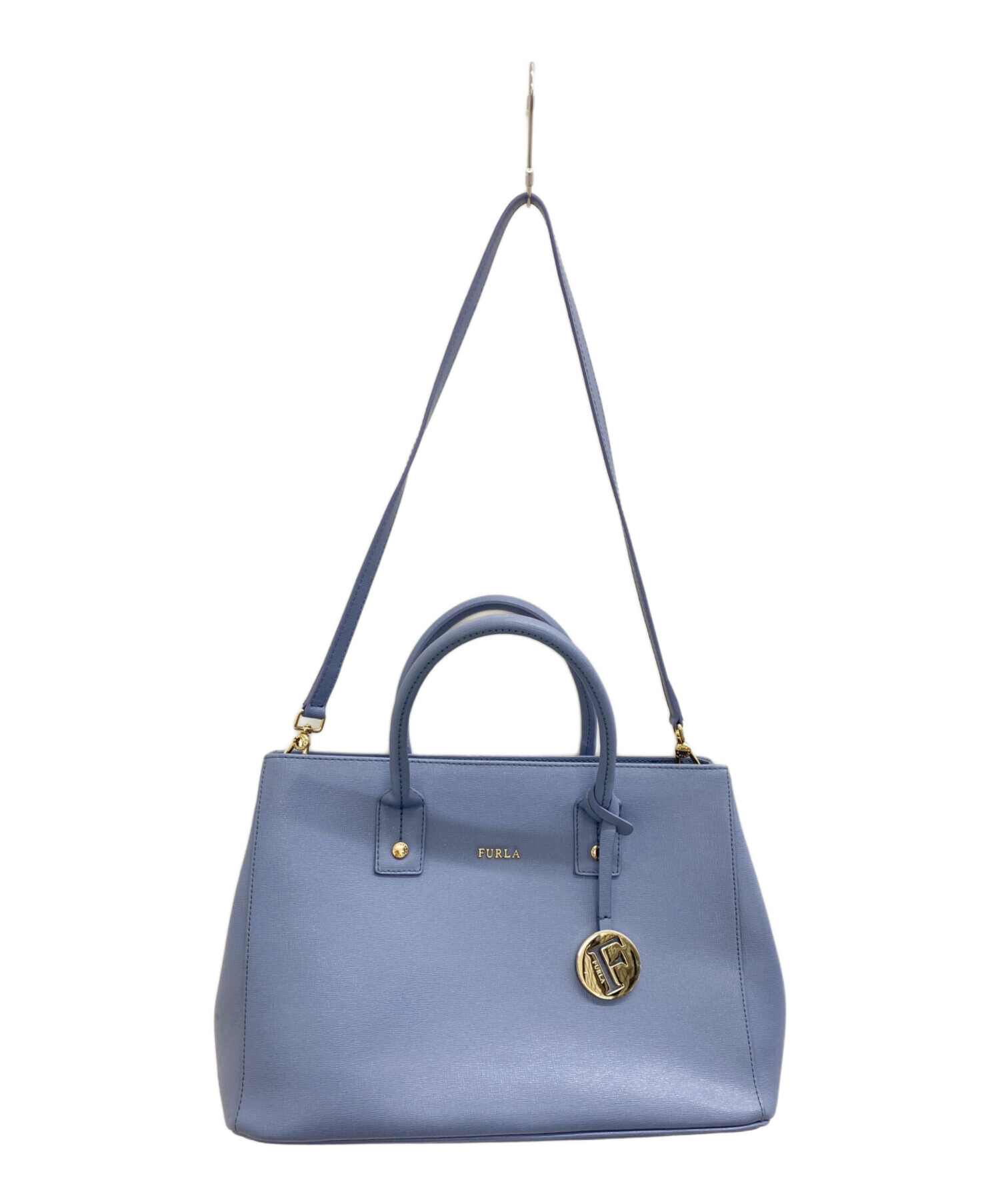 中古・古着通販】FURLA (フルラ) ハンドバッグ スカイブルー｜ブランド 
