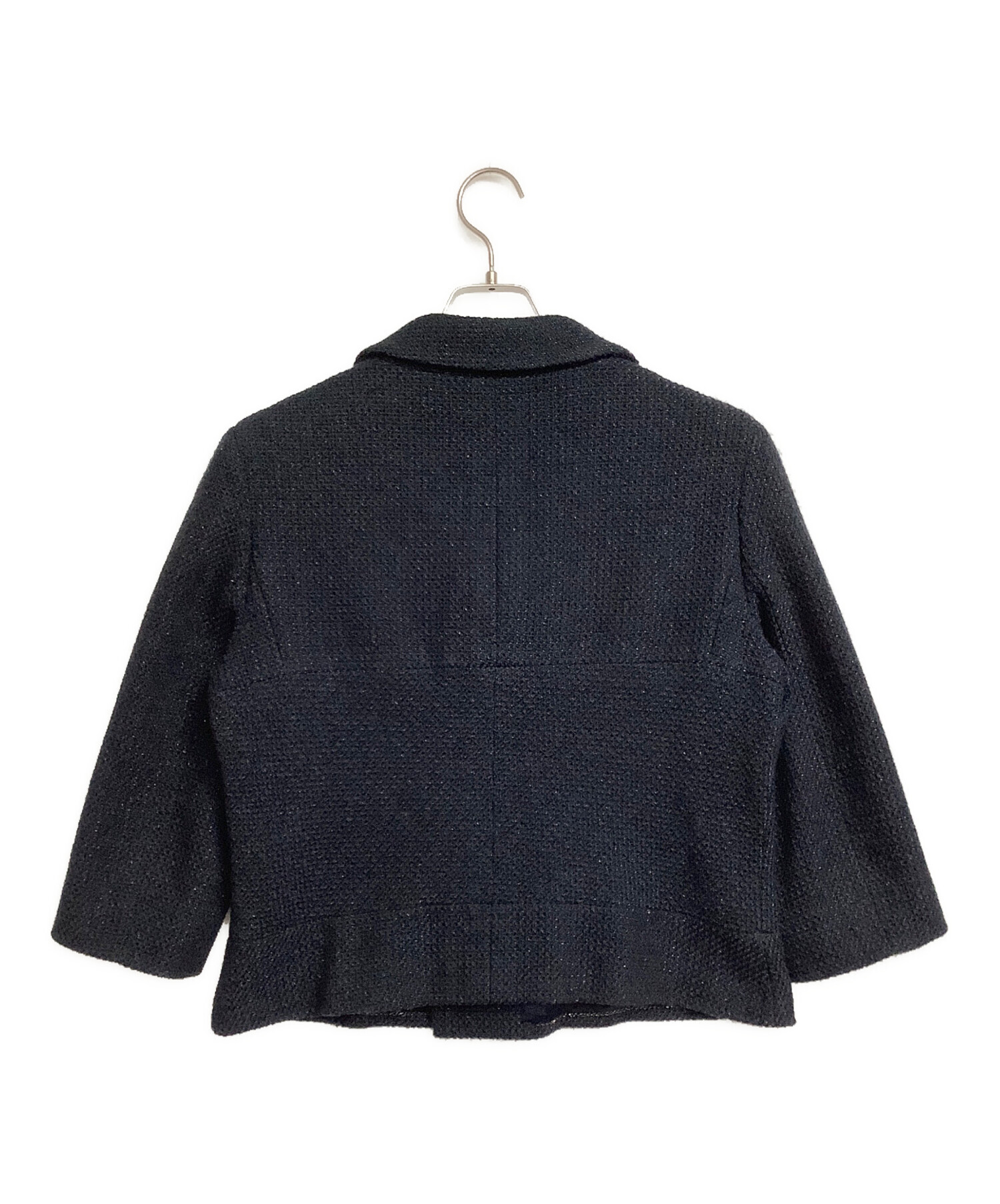 中古・古着通販】CHANEL (シャネル) ツイードセットアップ ネイビー