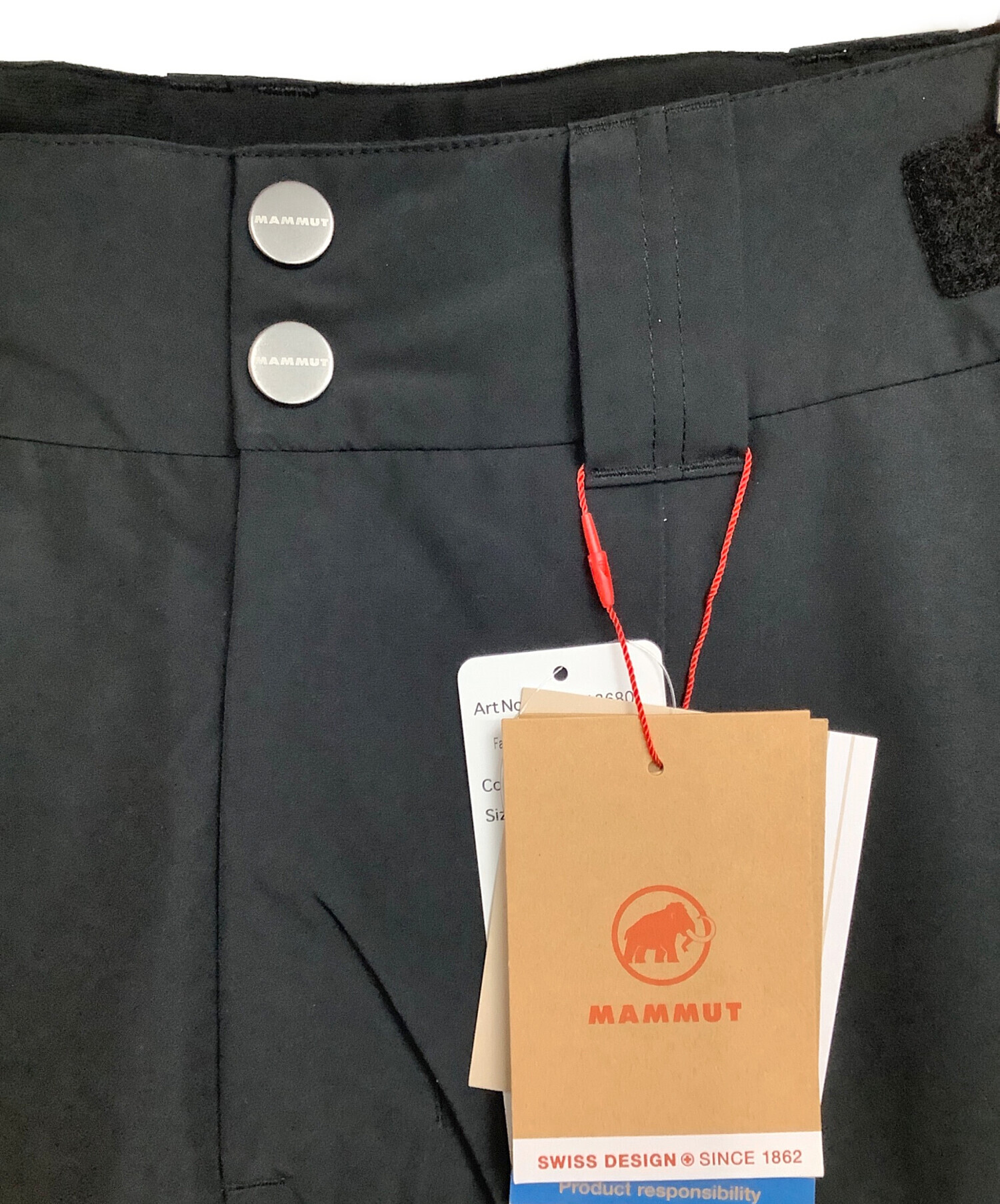 中古・古着通販】MAMMUT (マムート) パンツ ブラック サイズ:XS 未使用