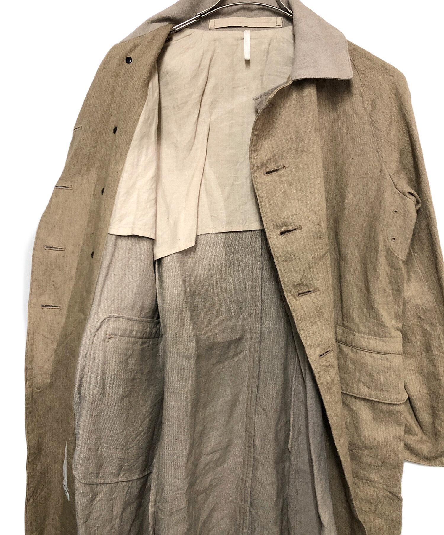 中古・古着通販】SUS-SOUS (シュス) モーターサイクルリネンコート