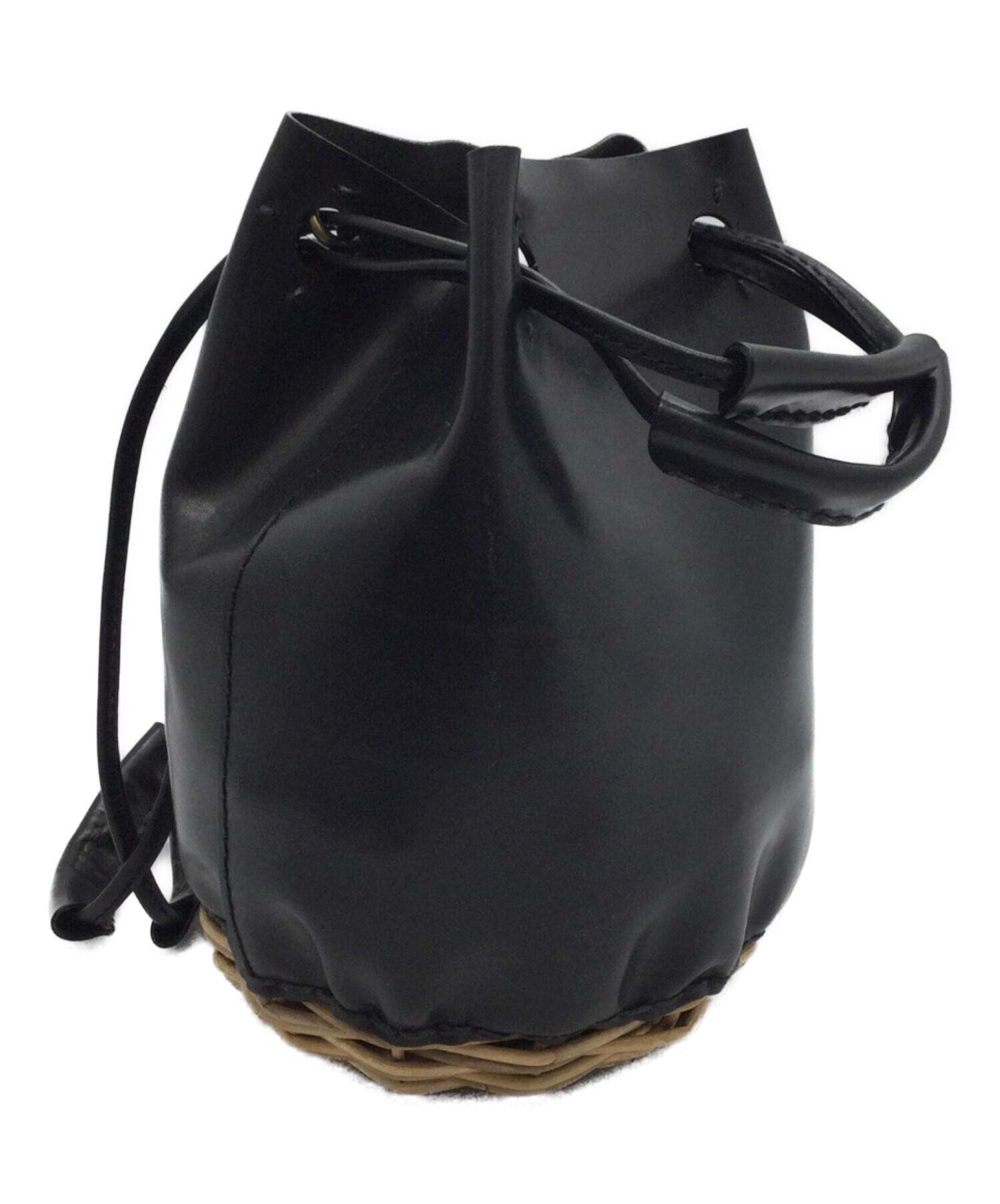 美品】ebagos カゴバッグ fig and chestnut ハンドバッグ