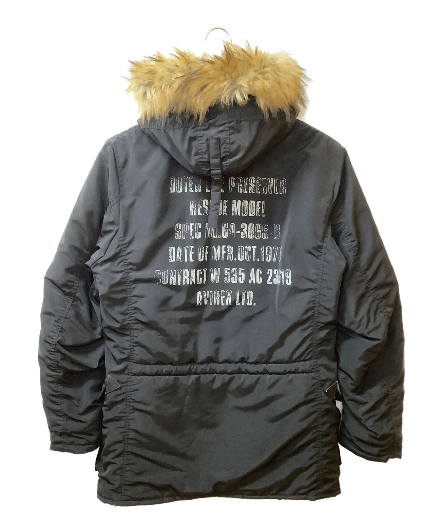 AVIREX エアナショナルガード フライトジャケット ブラック