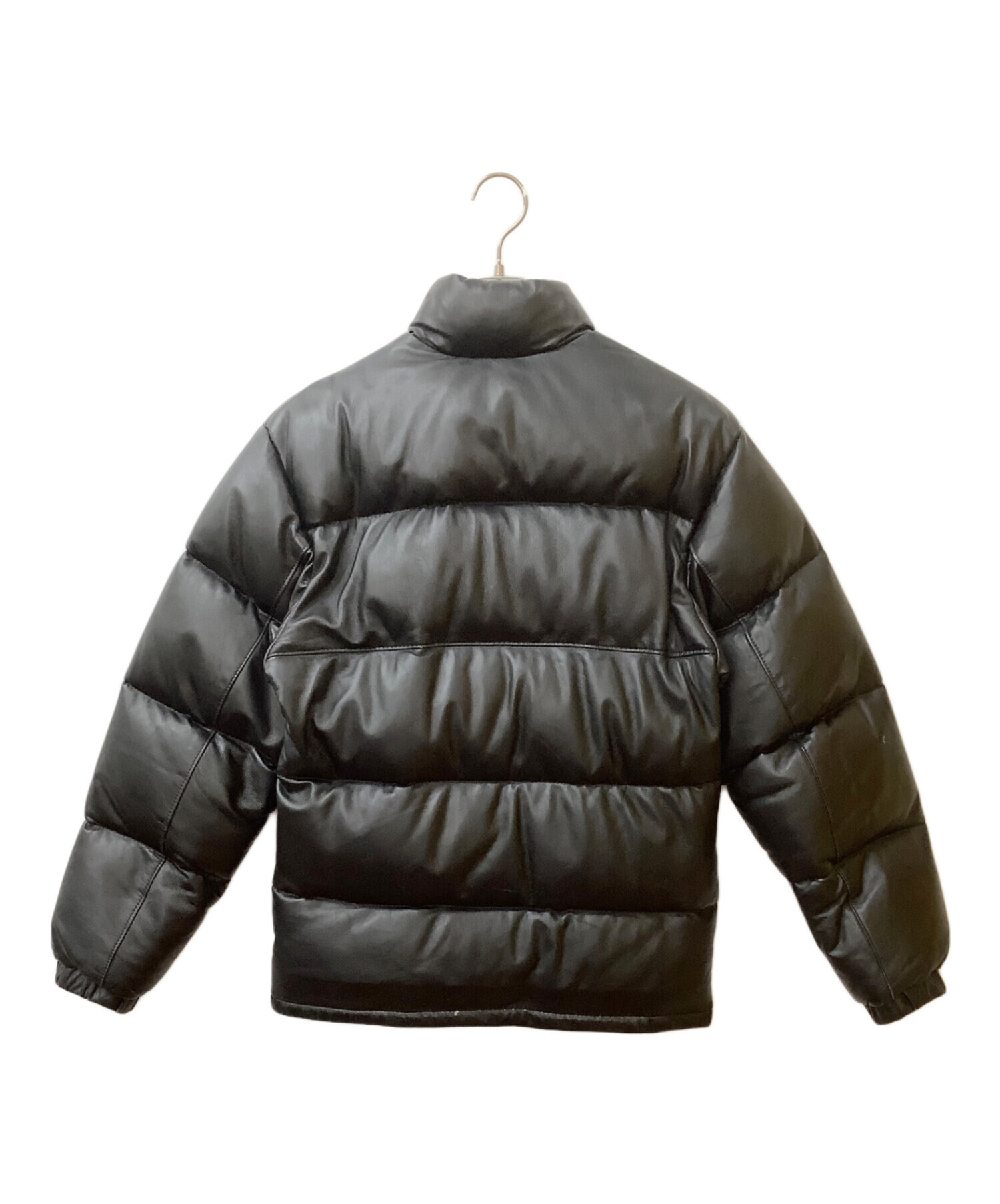 中古・古着通販】Schott (ショット) レザーダウンジャケット ブラック