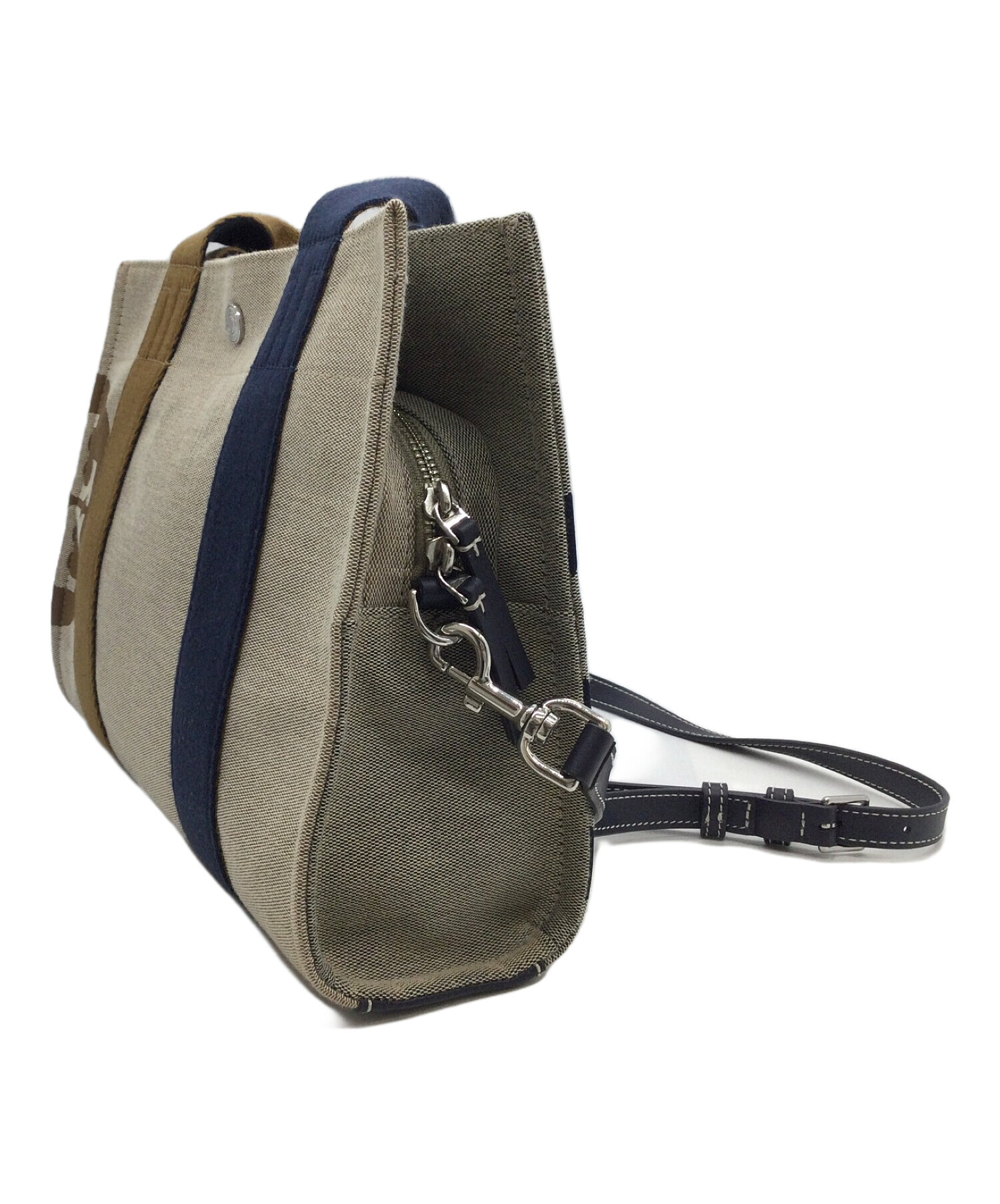 中古・古着通販】TORY BURCH (トリーバーチ) キャンバス×レザー 2way 