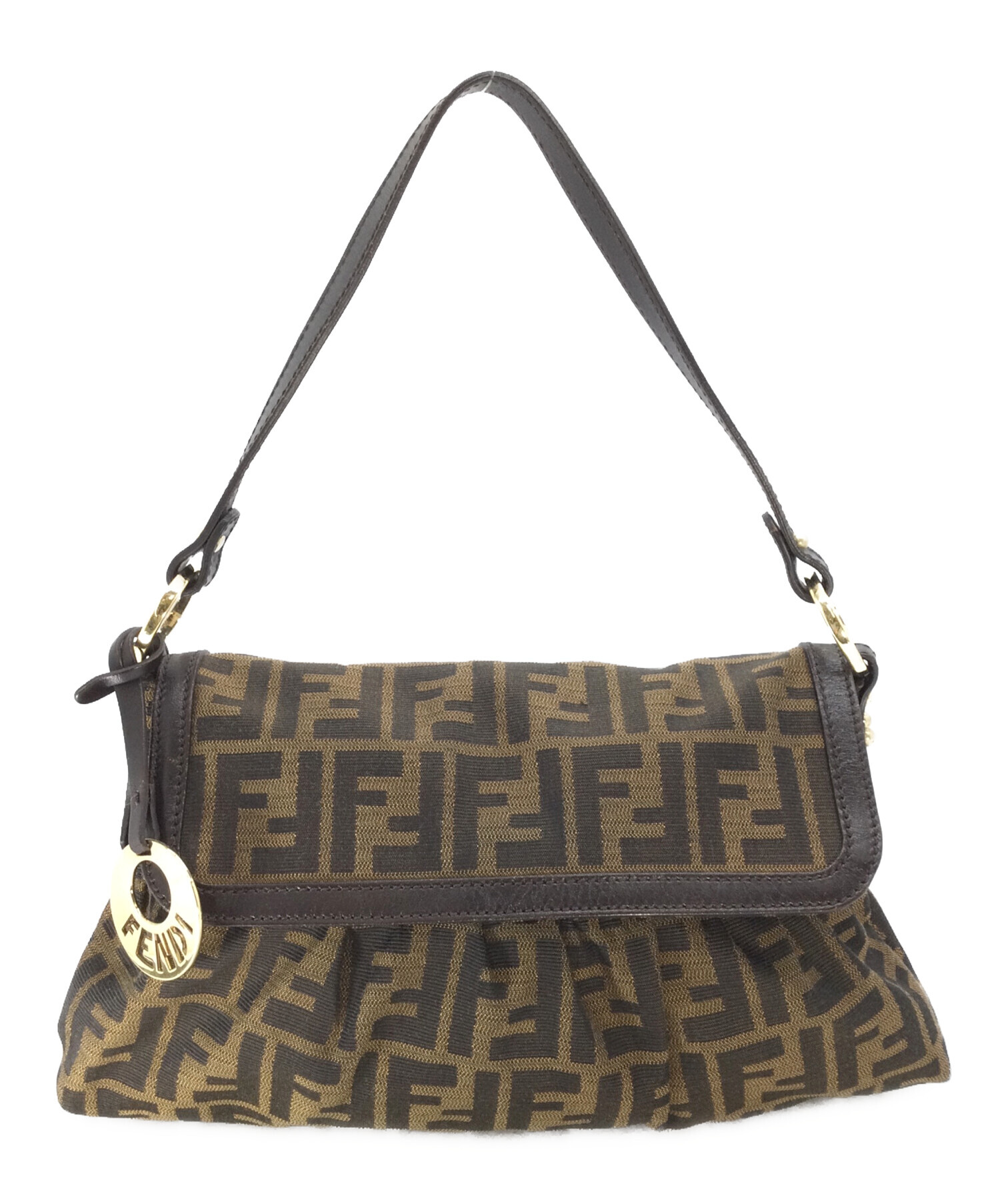 FENDI□フェンディ ズッカ柄 シェフバッグ ハンドバッグ キャンバス