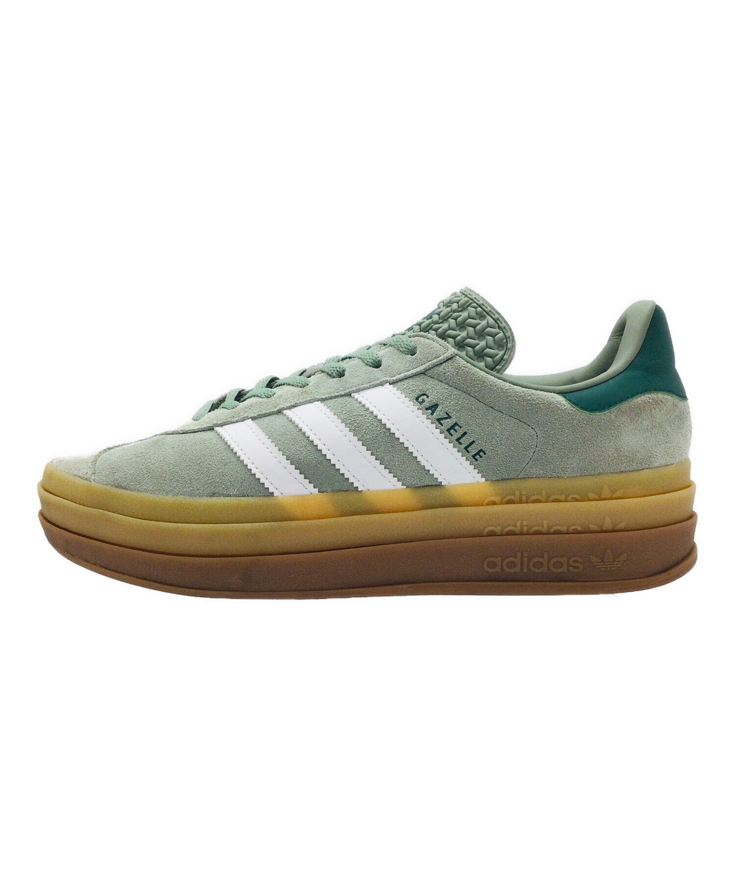 中古・古着通販】adidas (アディダス) GAZELLE BOLD グリーン×ホワイト 
