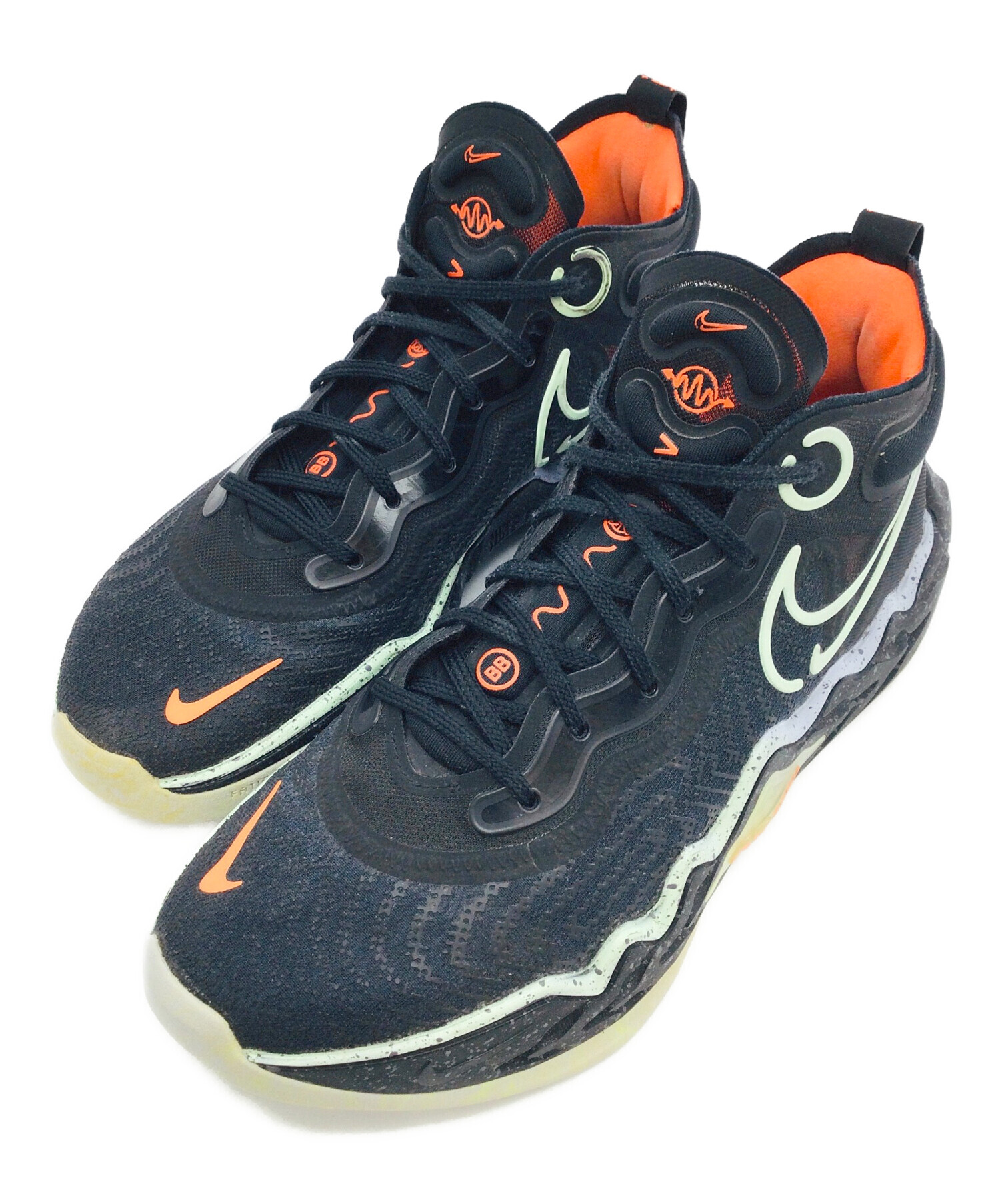 中古・古着通販】NIKE (ナイキ) AIR ZOOM G.T. RUN ブラック×グリーン 
