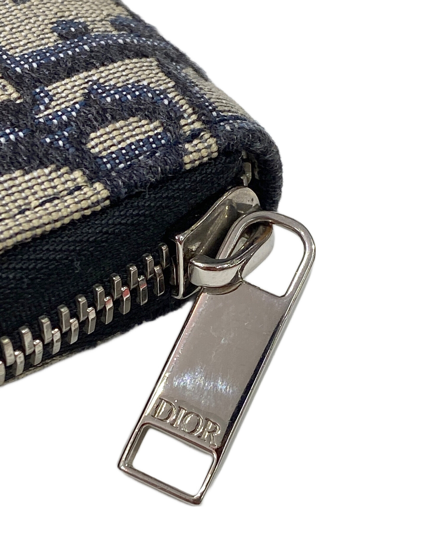 クリスチャンディオール　オブリーク　長財布　ラウンドファスナー トロッター CHRISTIAN DIOR クリスチャンディオール ロングジップウォレット