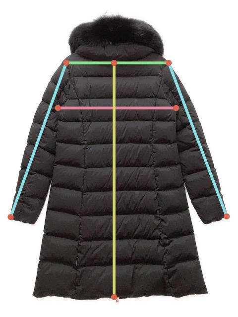 【未使用級】DUVETICA ファー付ダウンジャケットロング カーキ 44 XL 未使用級】DUVETICA ファー付ダウンジャケットロング カーキ 44 XL