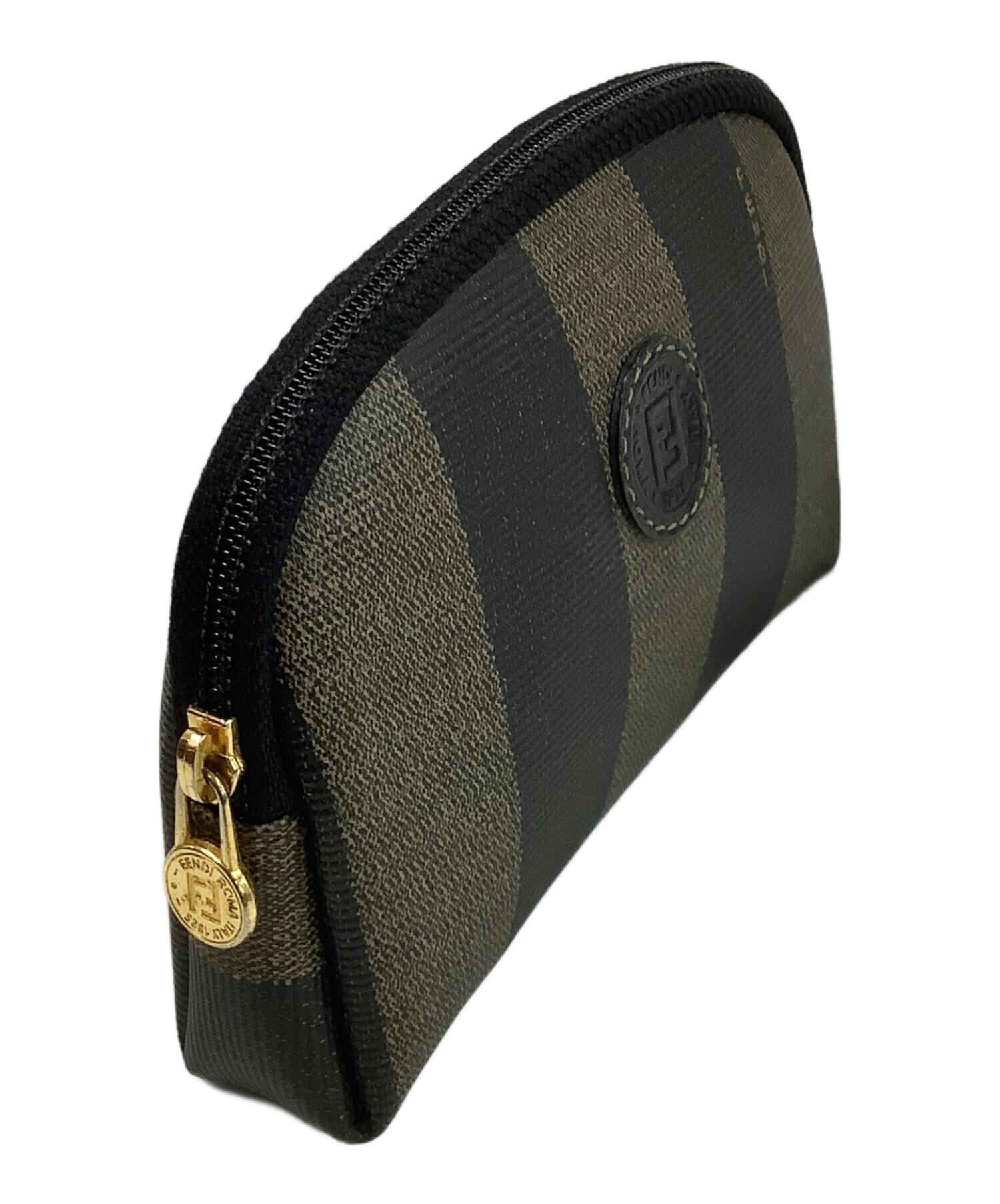 古いFENDIのポーチ【激カワ】 中古・古着通販】FENDI (フェンディ) ポーチ ブラウン×ブラック