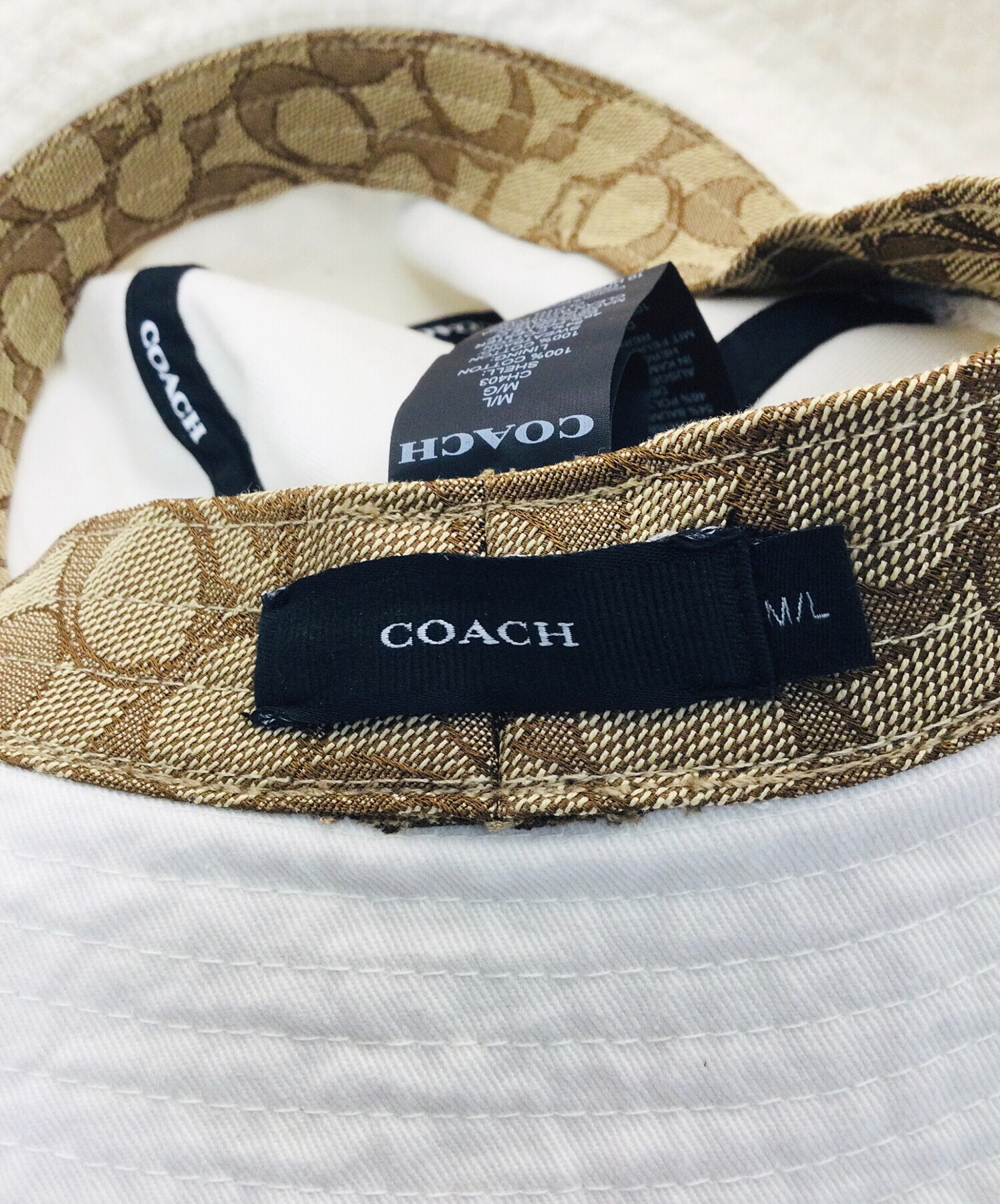 中古・古着通販】COACH (コーチ) COACHカラーデニムバケットハット