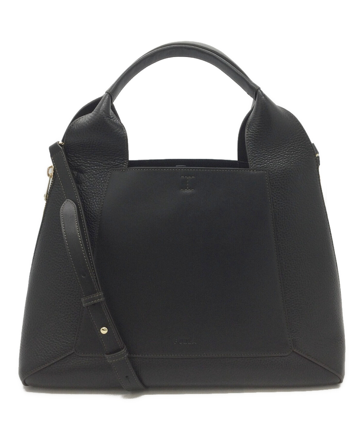 中古・古着通販】FURLA (フルラ) ショルダートートバッグ ブラック 