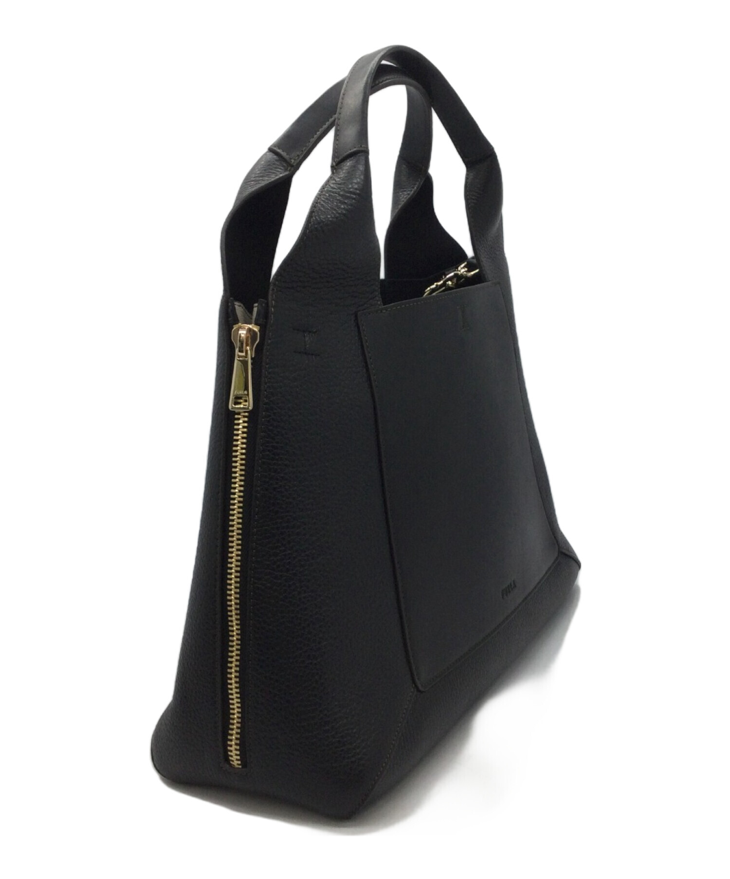 中古・古着通販】FURLA (フルラ) ショルダートートバッグ ブラック 